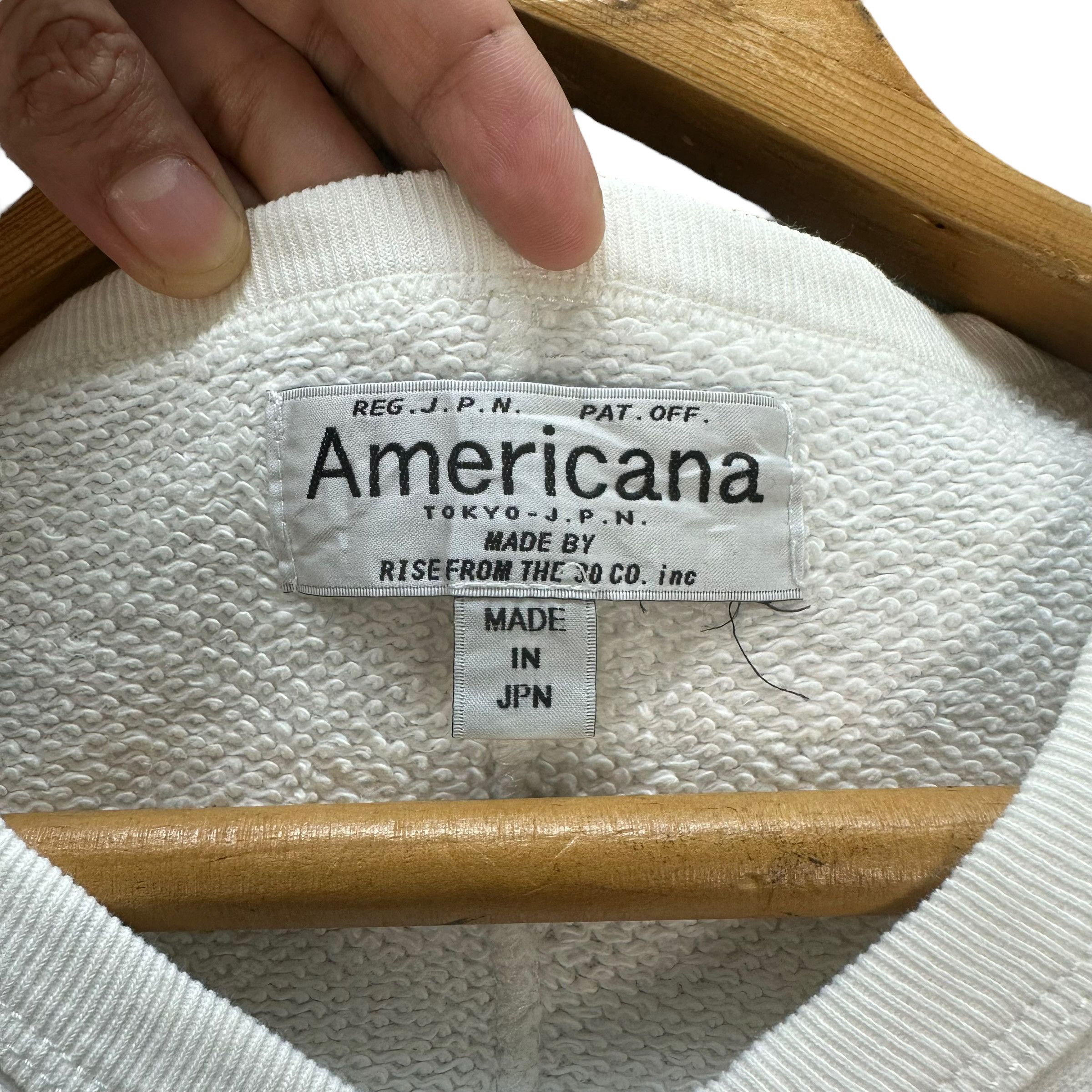 Japanese Brand AMERI BIG LOGO BY AMERICANA SWEATER #8424-008 Size XXS / US 00 / IT 34 - 6 Thumbnail