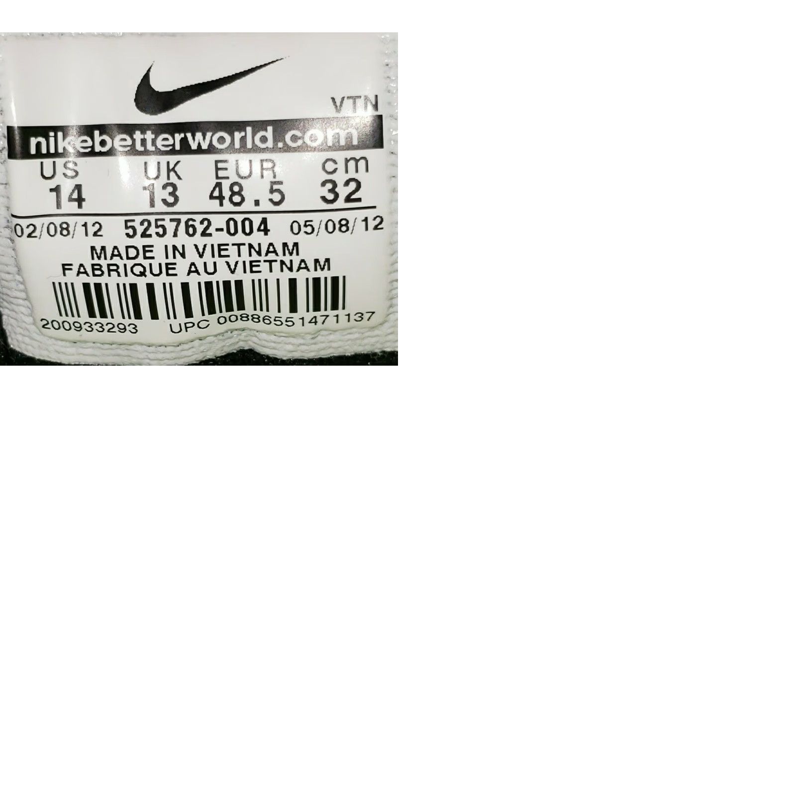 Nike Nike Flex Experience RN Mens Size 14M Neon Green Black 525762-004 Nike Flex Running Shoes Mens 14M Black and green neon Size US 14 / EU 47 - 9 Thumbnail