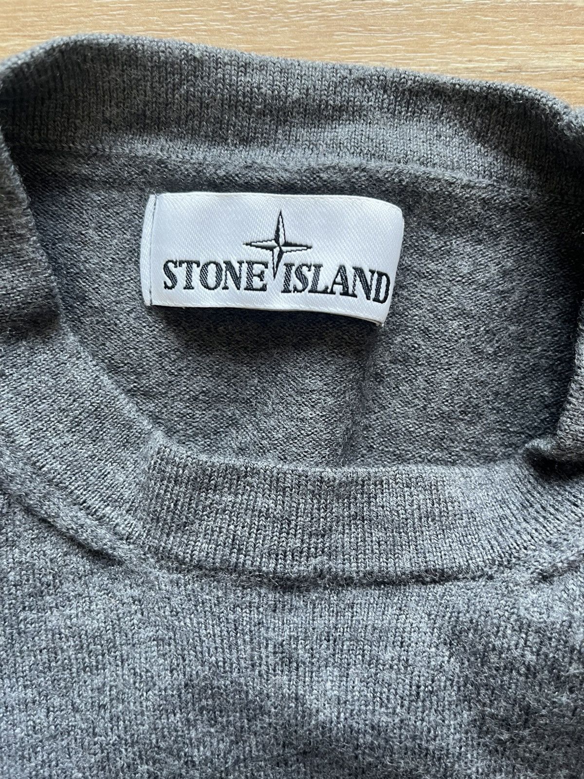 Stone Island Stone island gray wool sweater rare luxury designer Size US S / EU 44-46 / 1 - 9 Thumbnail