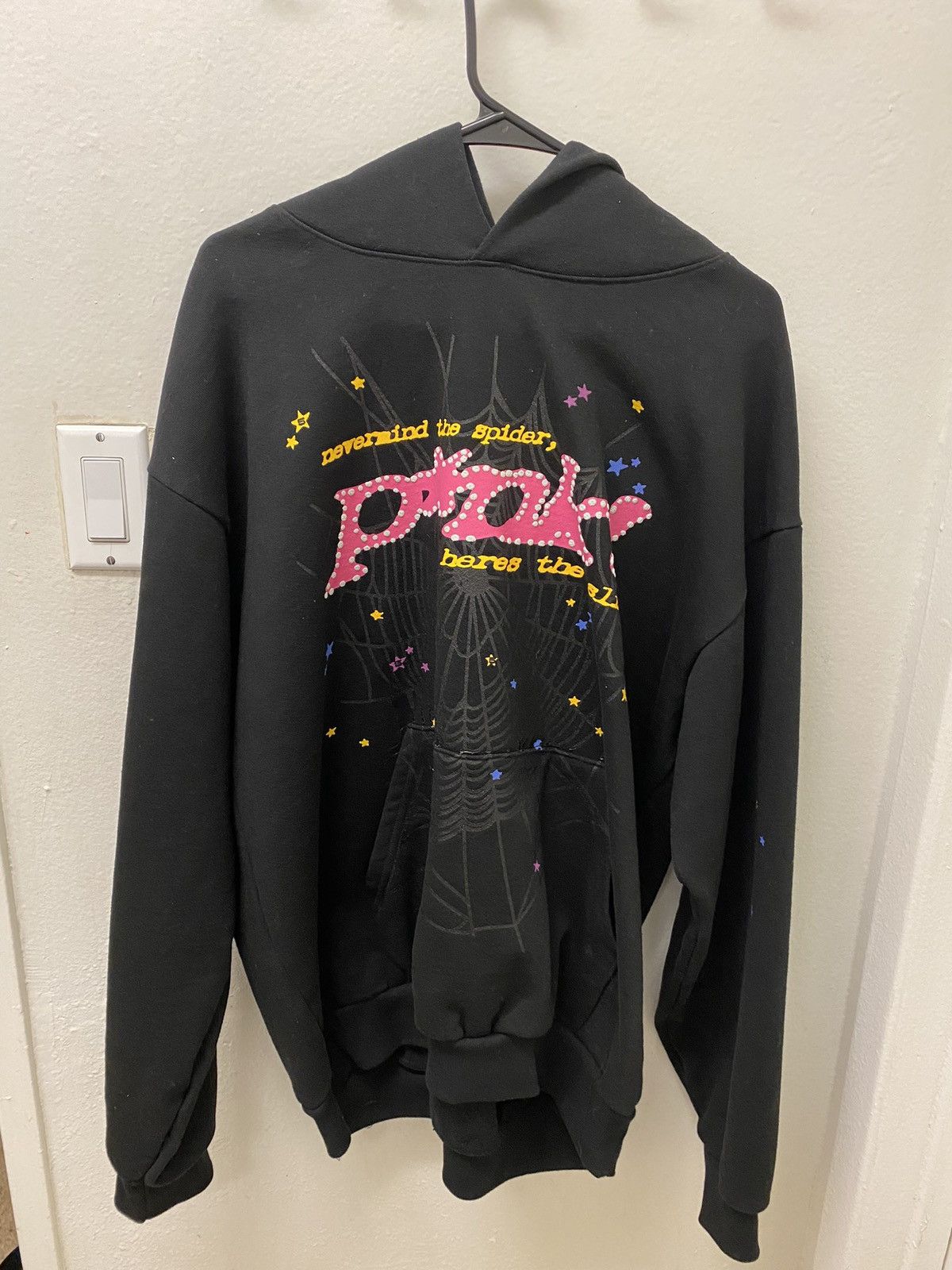 image of Spider Worldwide Spider Pnk Black Hoodie / Punk, Men's (Size XL)