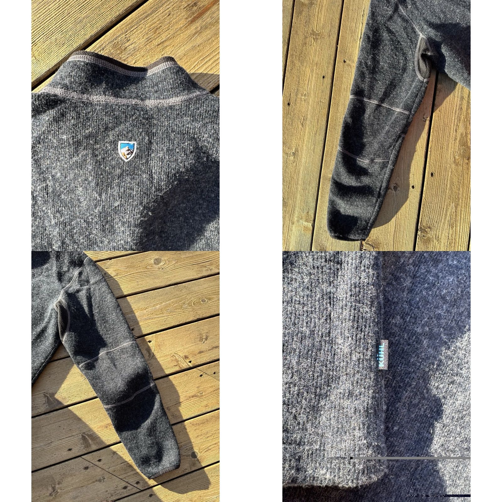Vintage Kuhl 1/4 Zip Fleece Pullover XL ThermoKore Wool Blend Outdoor Hiking Shirt Mens Size US XL / EU 56 / 4 - 8 Thumbnail