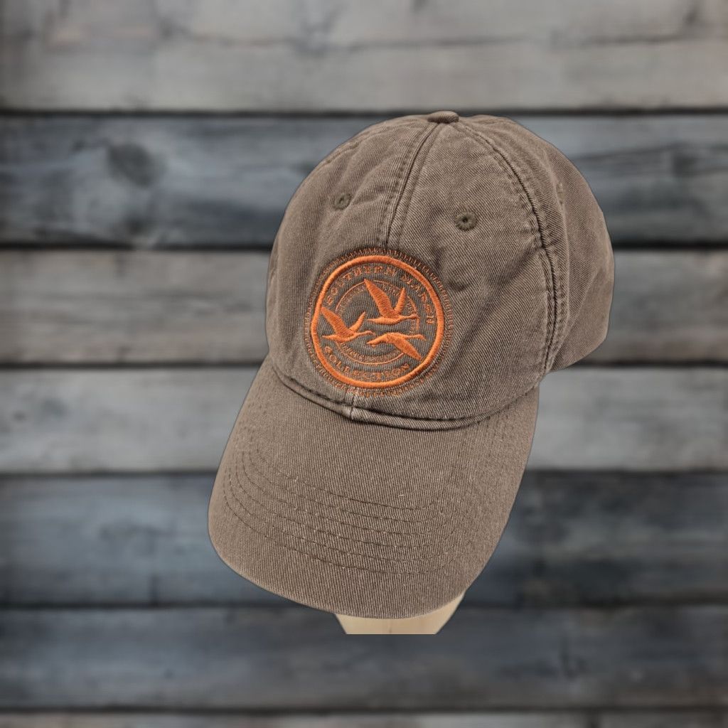 Vintage Southern Marsh Hat Baseball Cap Adjustable Mens Brown Cotton Twill Dad Hat Size ONE SIZE - 1 Thumbnail