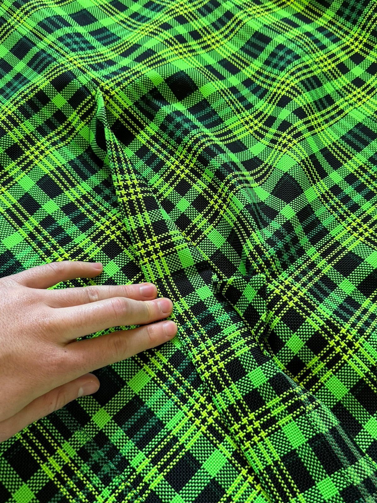 Sterling Ruby 2020 Runway Debut Green Weave Coat Size US L / EU 52-54 / 3 - 8 Thumbnail