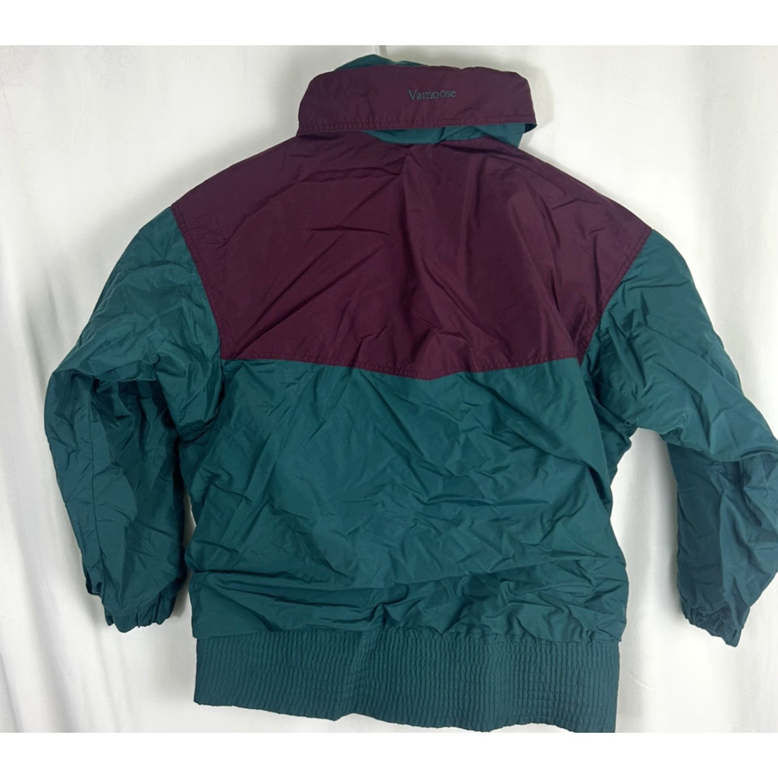 Vintage VINTAGE Columbia Jacket Women L Green Full Zip Hood Burgundy Long Sleeve | Basic Jacket Size L / US 10 / IT 46 - 5 Thumbnail