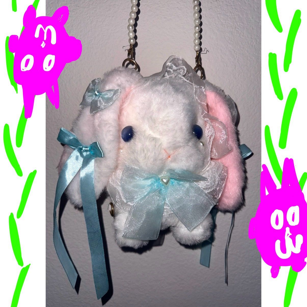 Other × Vintage Bunny Bag Y2K Womens Accessory Pearl Shoulder Bag Fairy Size ONE SIZE - 1 Thumbnail