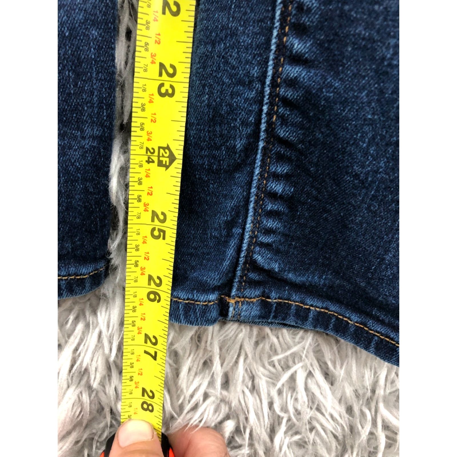 Hudson Hudson Natalie Skinny Jeans Womens Medium Wash Blue Size 27 Regular Denim 5-Pocket Size 27" / US 4 / IT 40 - 3 Thumbnail