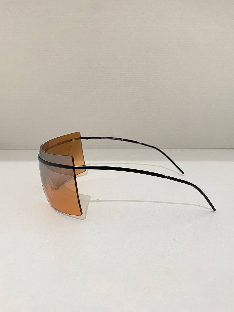 Chanel Chanel Logo Shield Wrap Visor Mask Mirrored Sunglasses 4045 Size ONE SIZE - 6 Thumbnail