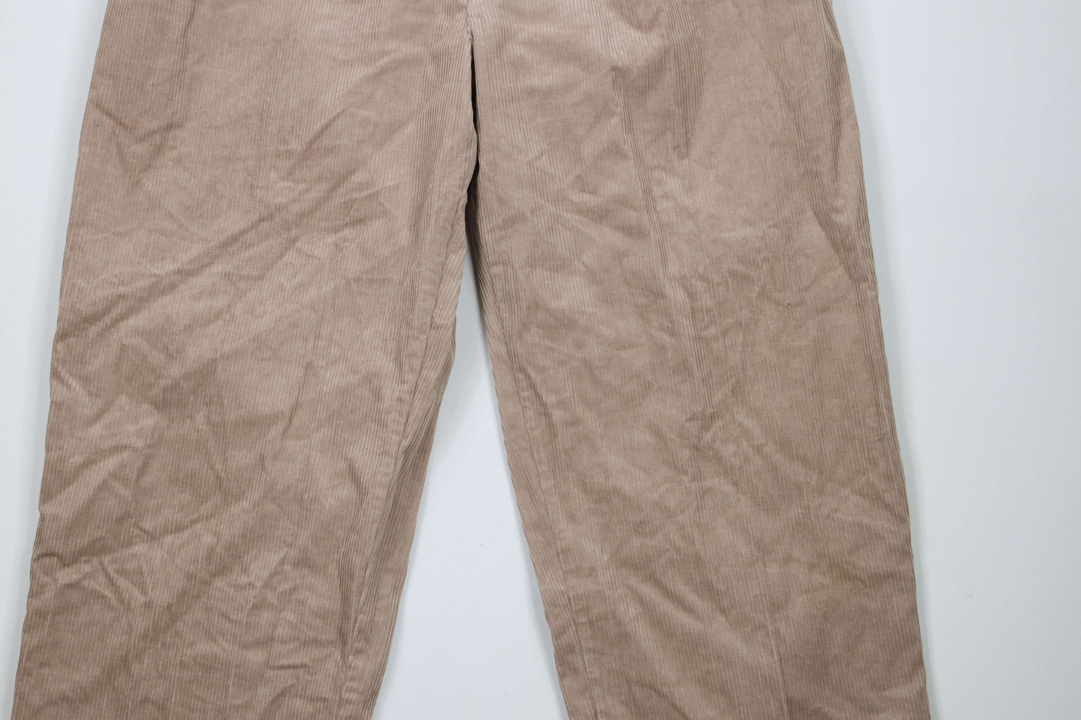 Vintage Vintage 90s Streetwear Fit Wide Leg Corduroy Pants Beige Size US 42 / EU 58 - 3 Thumbnail