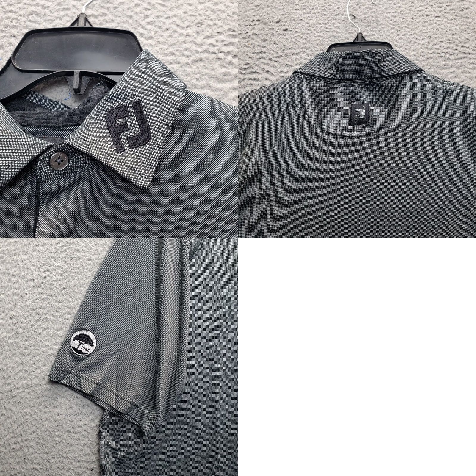 Footjoy FootJoy Polo Shirt Mens XL Gray Embroidered Logo Collared Popover Slit Short Sleeve Sports Golf Shirt Size US XL / EU 56 / 4 - 8 Thumbnail