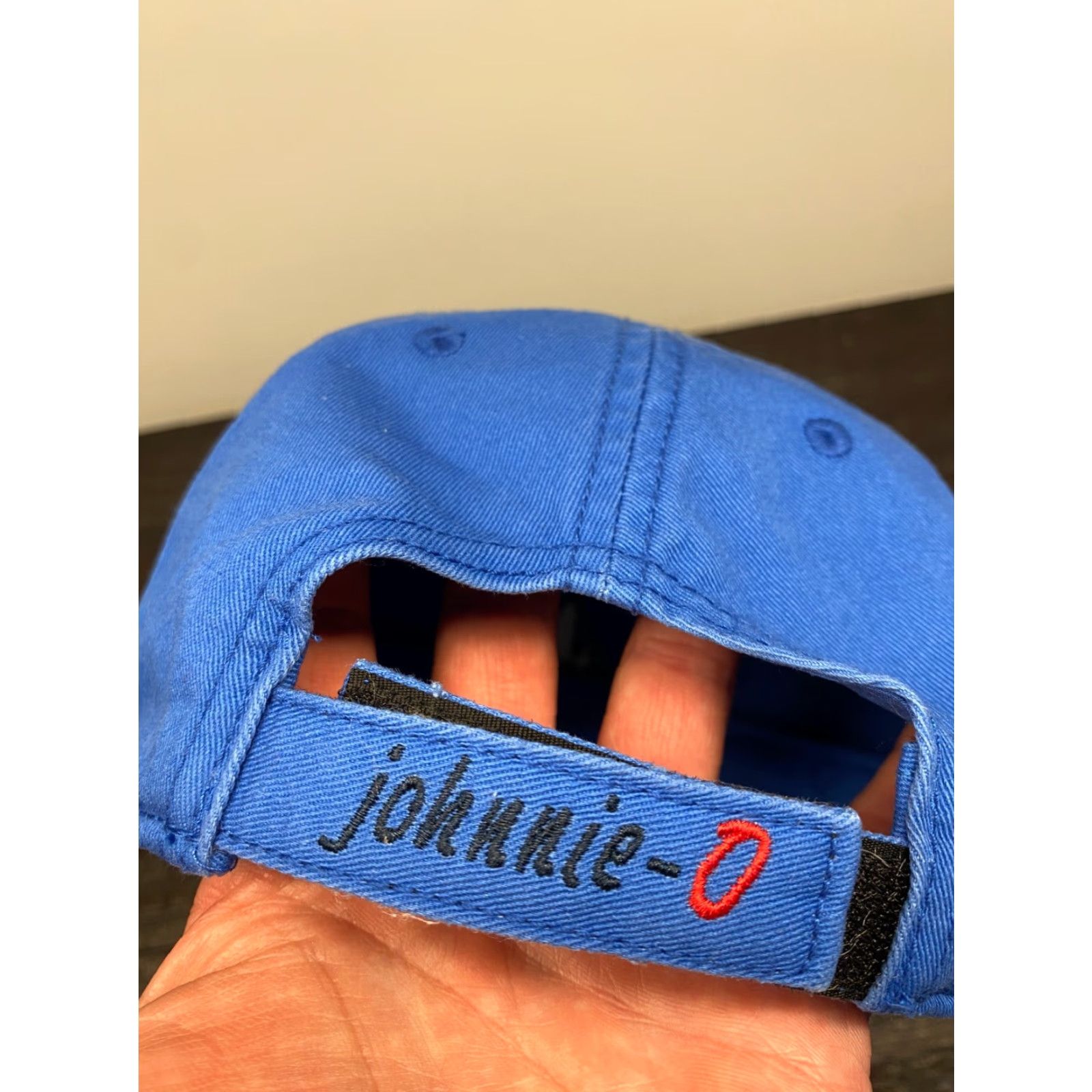 johnnie-O johnnie-O Hat Mens One Size Blue Twill Strapback West Coast Prep Florida Golf Size ONE SIZE - 6 Thumbnail