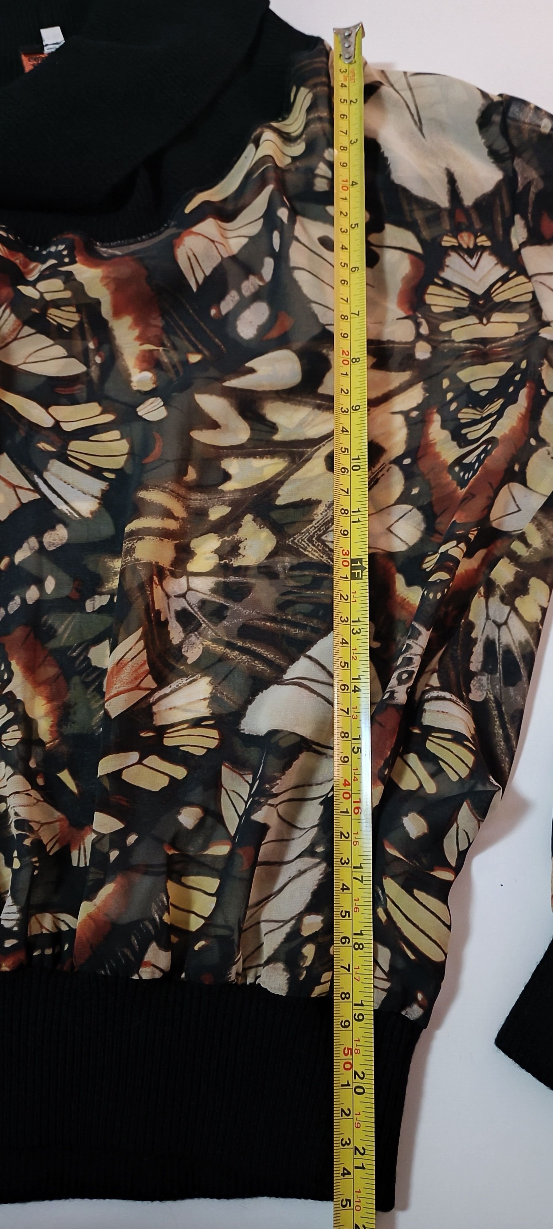 Jean Paul Gaultier Top with a butterfly print - Soleil collection by JPG Size L / US 10 / IT 46 - 20 Thumbnail