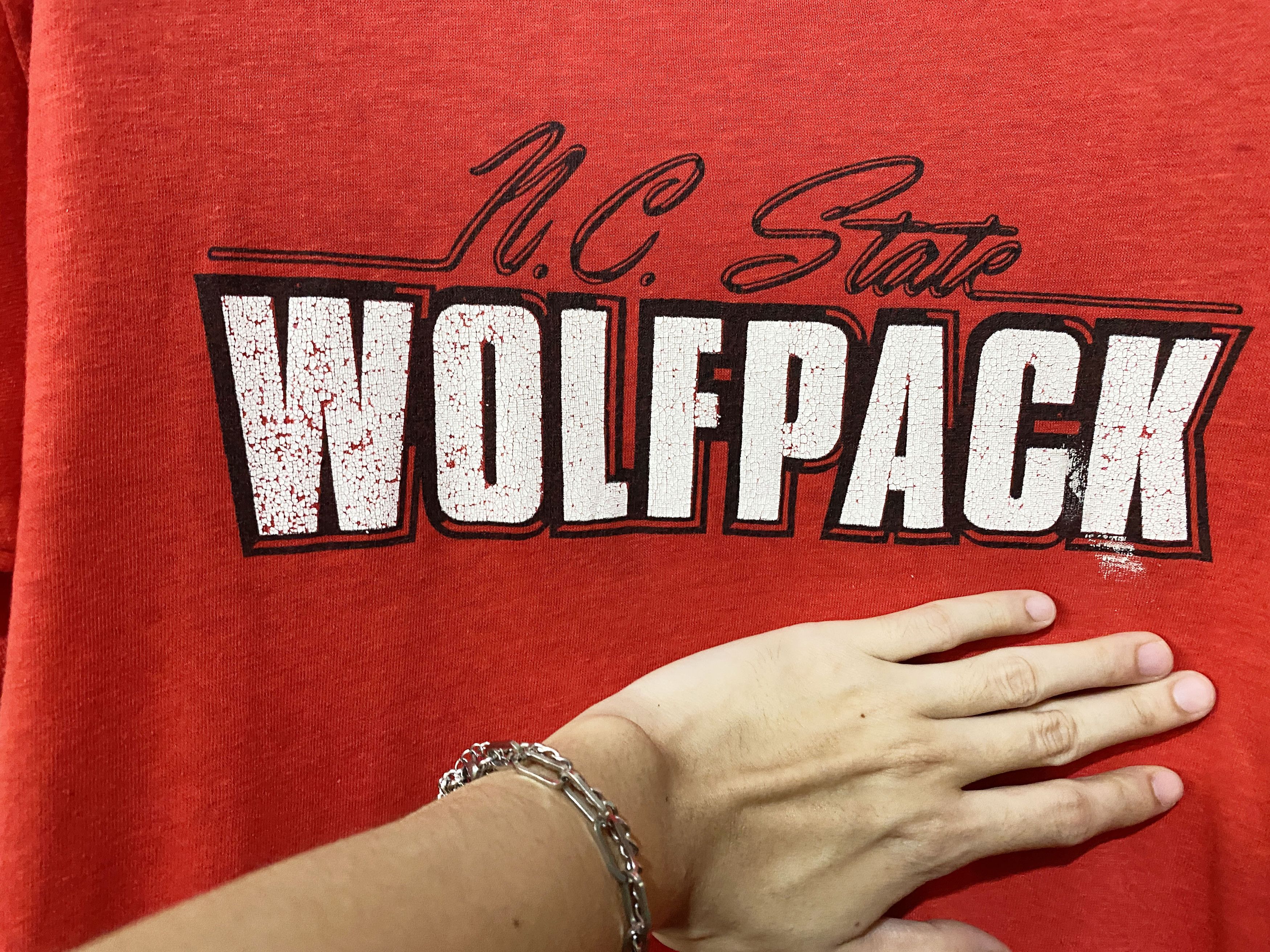 NCAA × NFL × Vintage Vintage 80s North Carolina State Wolfpack Shirt Size US L / EU 52-54 / 3 - 2 Thumbnail