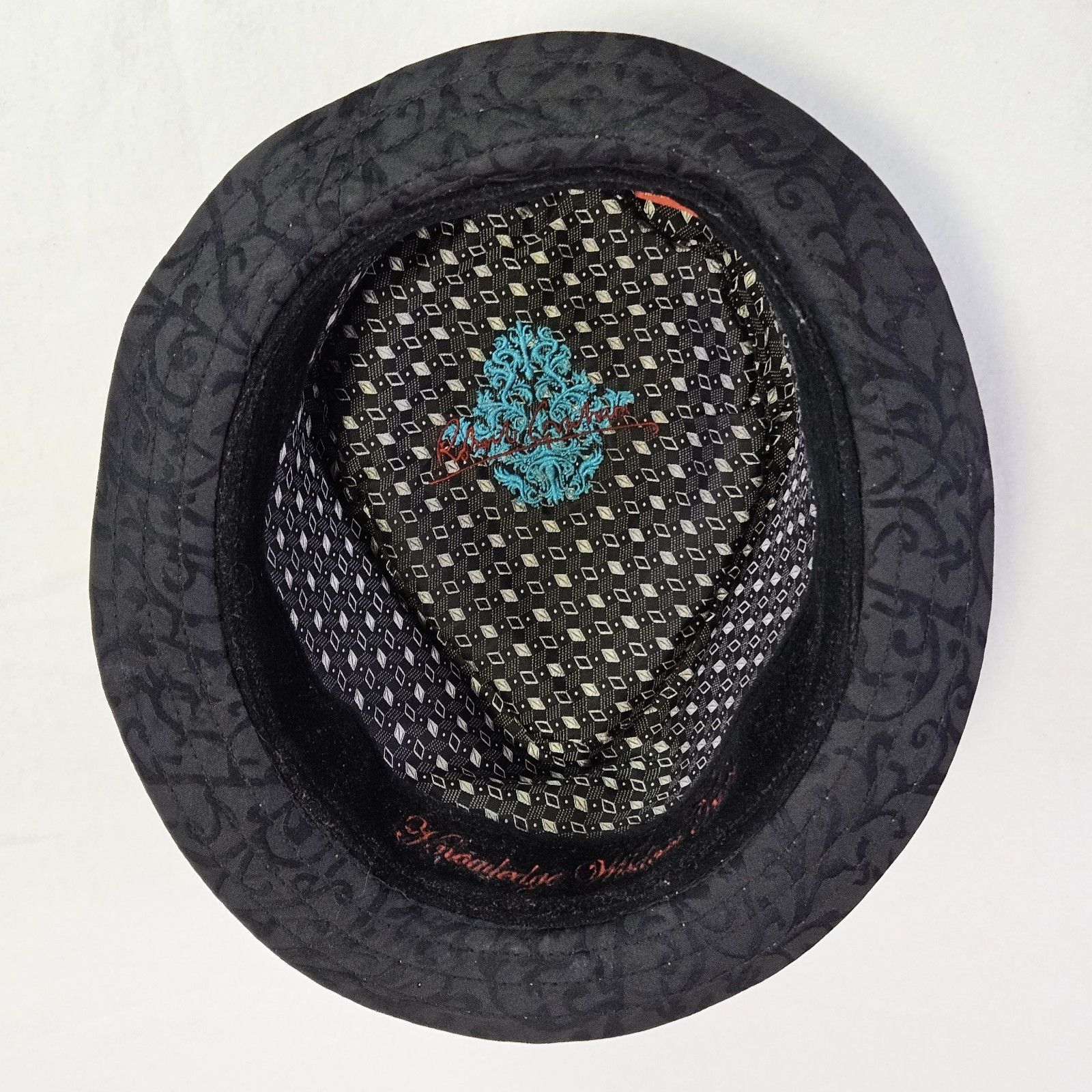 Robert Graham Robert Graham Trilby Fedora 100% Silk Hat Houndstooth Black Size ONE SIZE - 11 Thumbnail