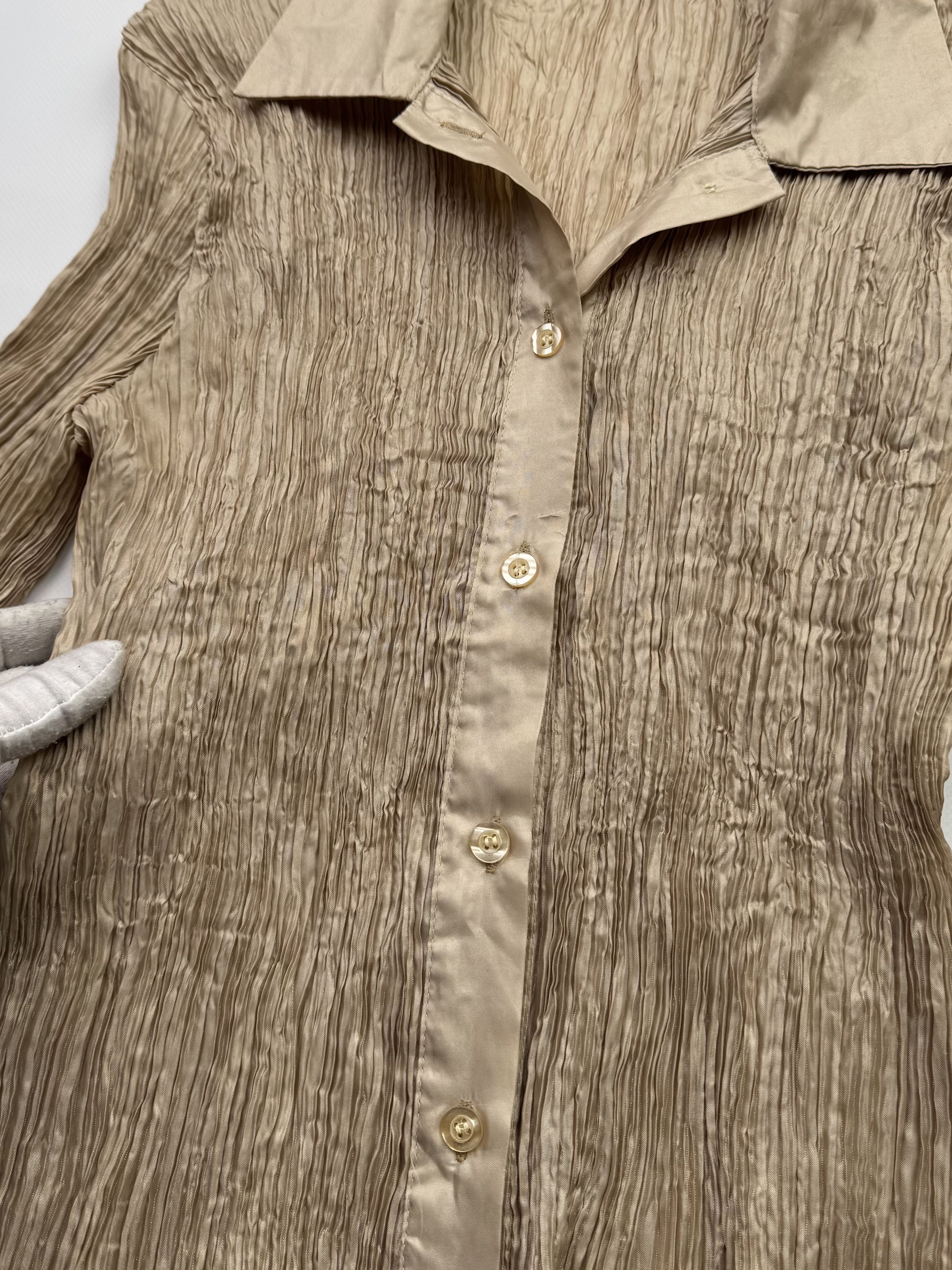 Vintage Vintage Plisse Blouse B267(V227)E2 Size M / US 6-8 / IT 42-44 - 3 Thumbnail