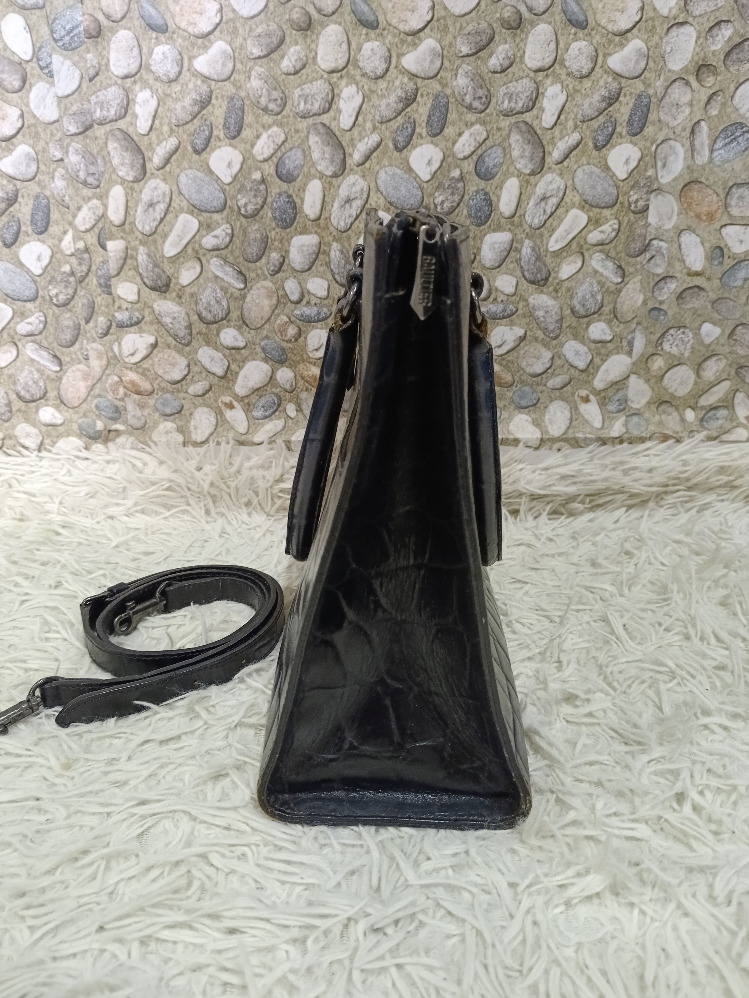 Jean Paul Gaultier Jean Paul Gaultier Leather Crocodile Embossed Pattern 2ways Size ONE SIZE - 5 Thumbnail