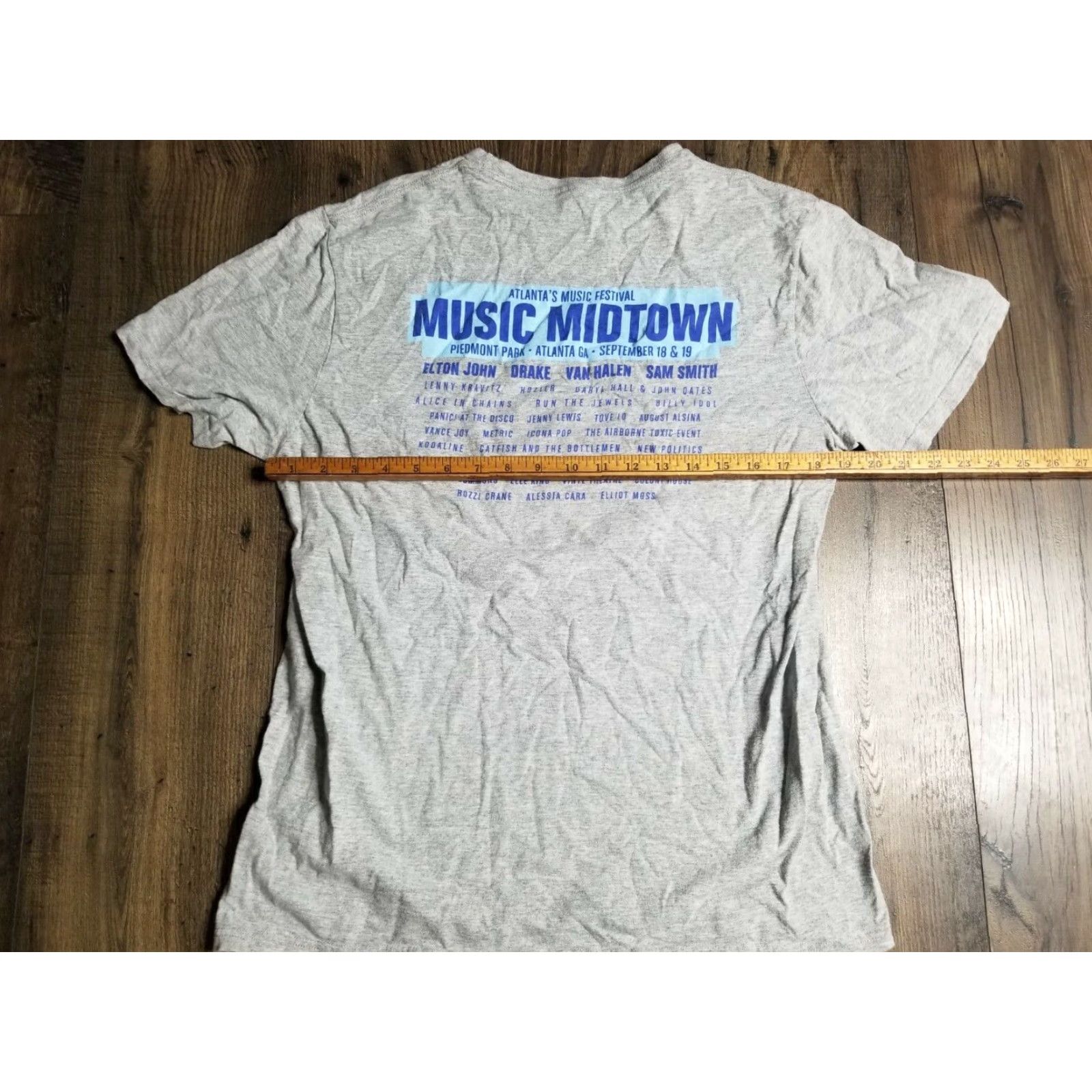 Vintage Womens L 2015 Atlanta's Music Festival MUSIC MIDTOWN Owl Double Sided T Shirt Size L / US 10 / IT 46 - 2 Thumbnail