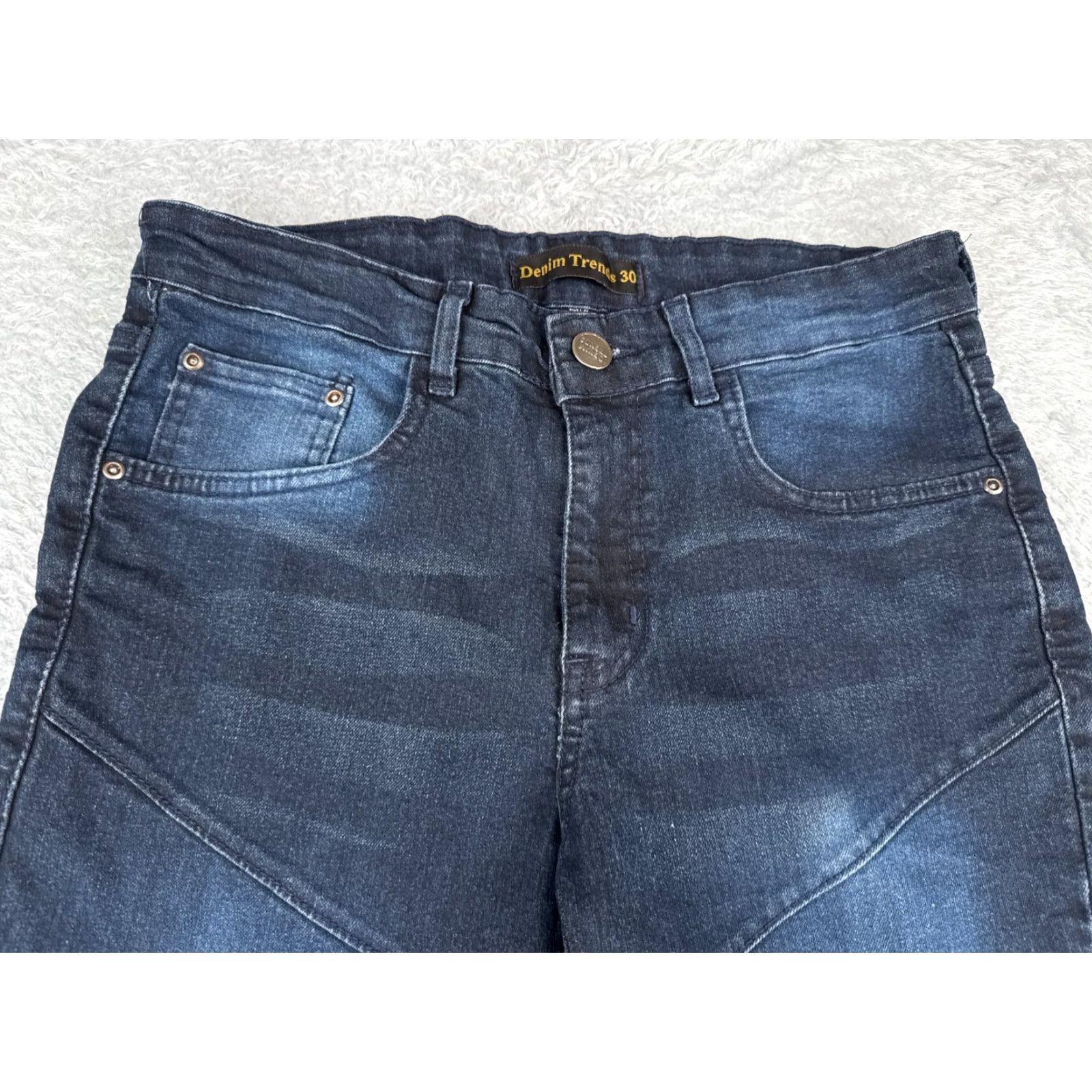 Vintage Denim Trends Jeans Womens Jeans Blue Dark Wash Mid Rise Stretch 30x30 Bootcut 5-Pocket Denim Trends Womens Boys? Size 30" / US 8 / IT 44 - 4 Thumbnail