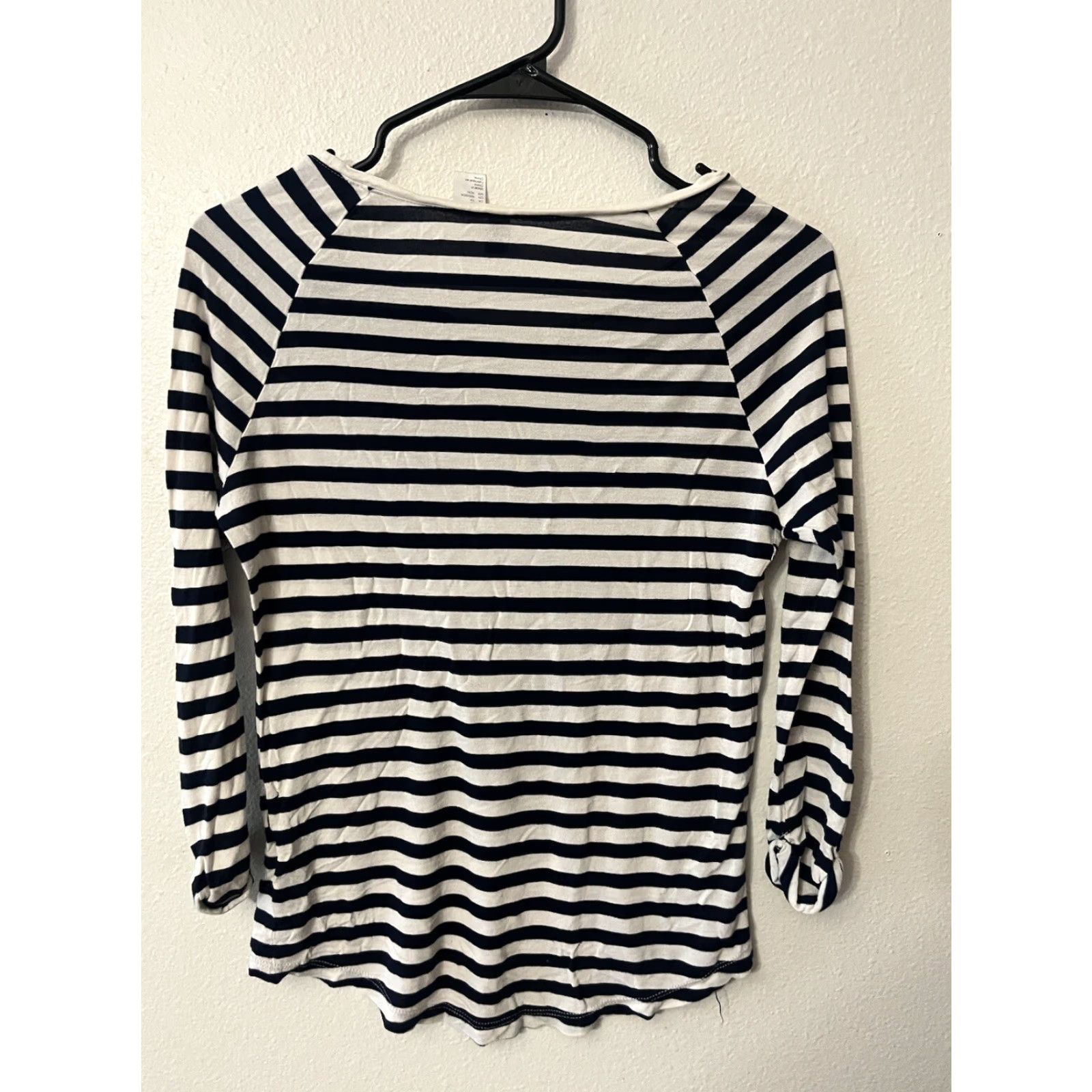 H&M H&M Divided Women's XS Sweater Top Striped 3/4 Sleeve Knit Pullover Multicolor Casual Size XS / US 0-2 / IT 36-38 - 3 Thumbnail