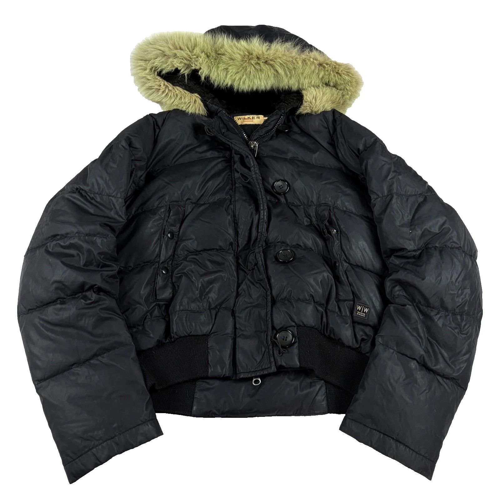 ジャケット・アウター 00s vintage g1 flight jacket black y2k Vintage Vintage Y2k G Unit fur hood flight jacket insulated 50