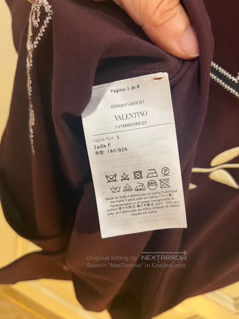 Other Valentino Heavy work embroidered short-sleeved shirt Size US S / EU 44-46 / 1 - 7 Thumbnail