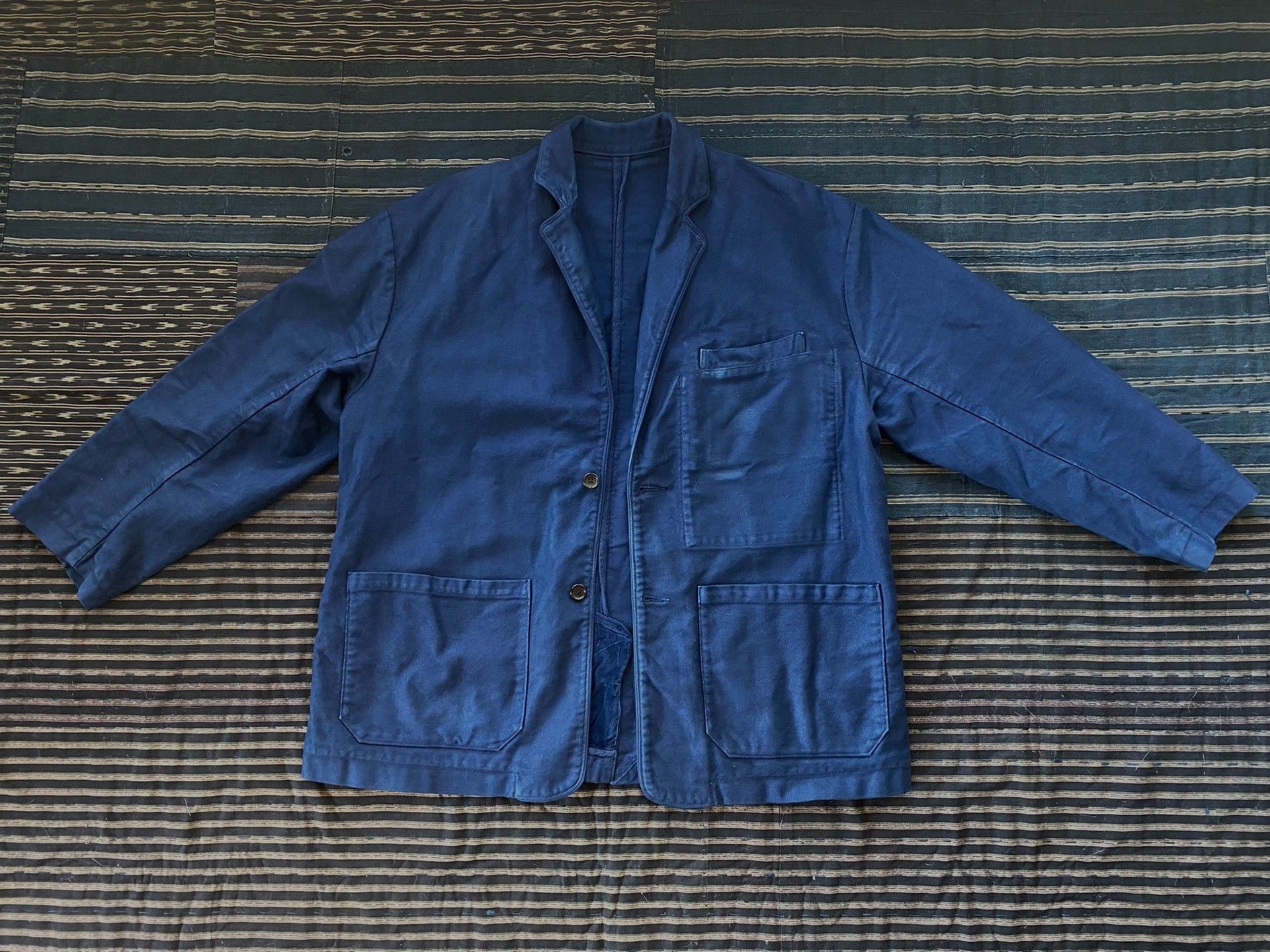 Porter Classic blue moleskin jacket by PORTER CLASSIC Size US L / EU 52-54 / 3 - 1 Thumbnail