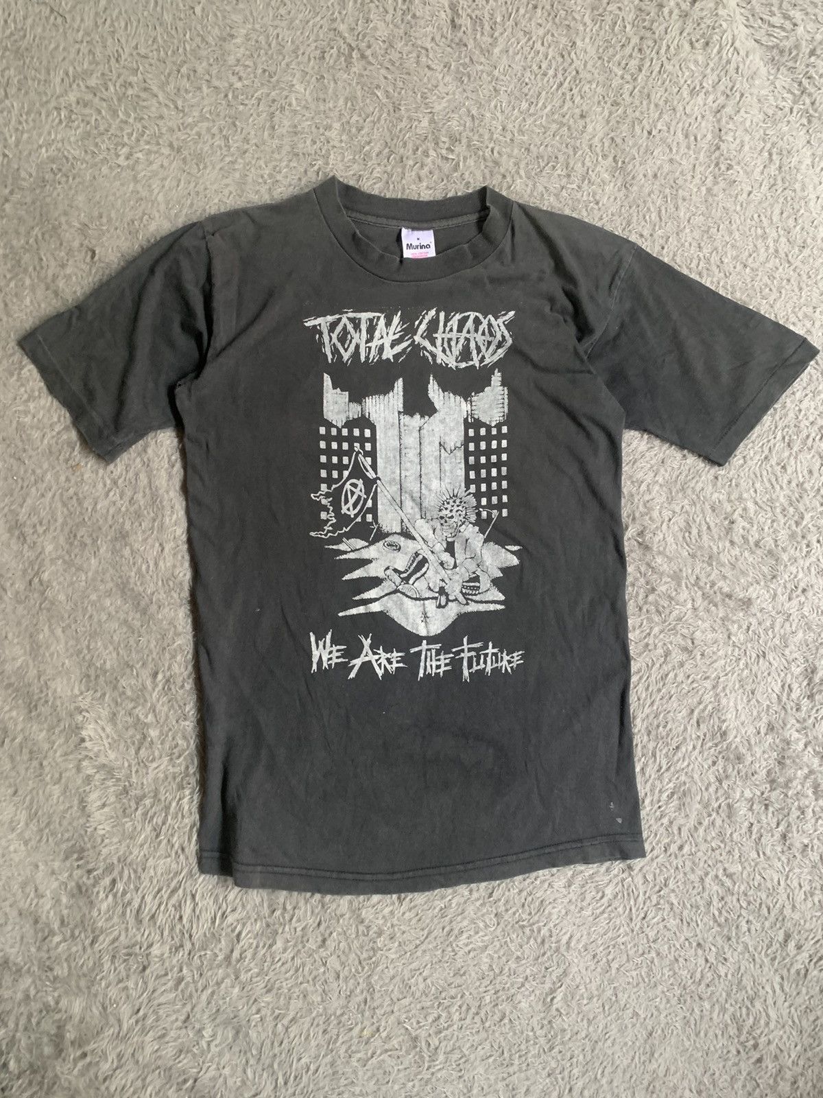 Band Tees Vintage 90s Total Chaos We Are The Future Hardcore Punk Tee Size US M / EU 48-50 / 2 - 1 Thumbnail