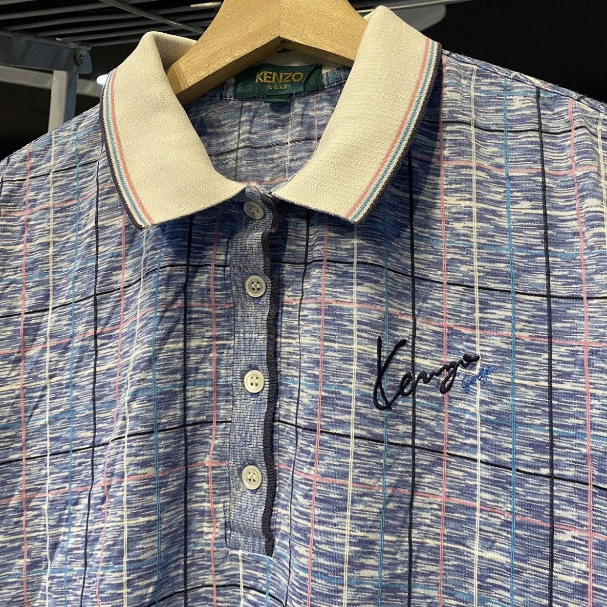 Kenzo Vintage Kenzo Golf Polo T-Shirt “space yarn" Size US XS / EU 42 / 0 - 5 Thumbnail