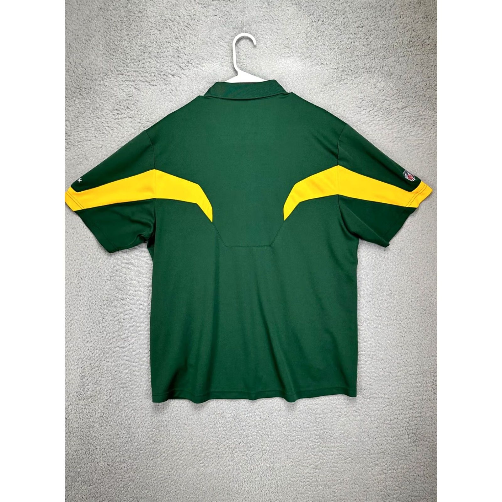 Reebok VINTAGE Green Bay Packers Polo Shirt Mens Large Reebok NFL Polo Shirt Football University Outdoor Athletic Short Sleeve Green Size US L / EU 52-54 / 3 - 3 Thumbnail