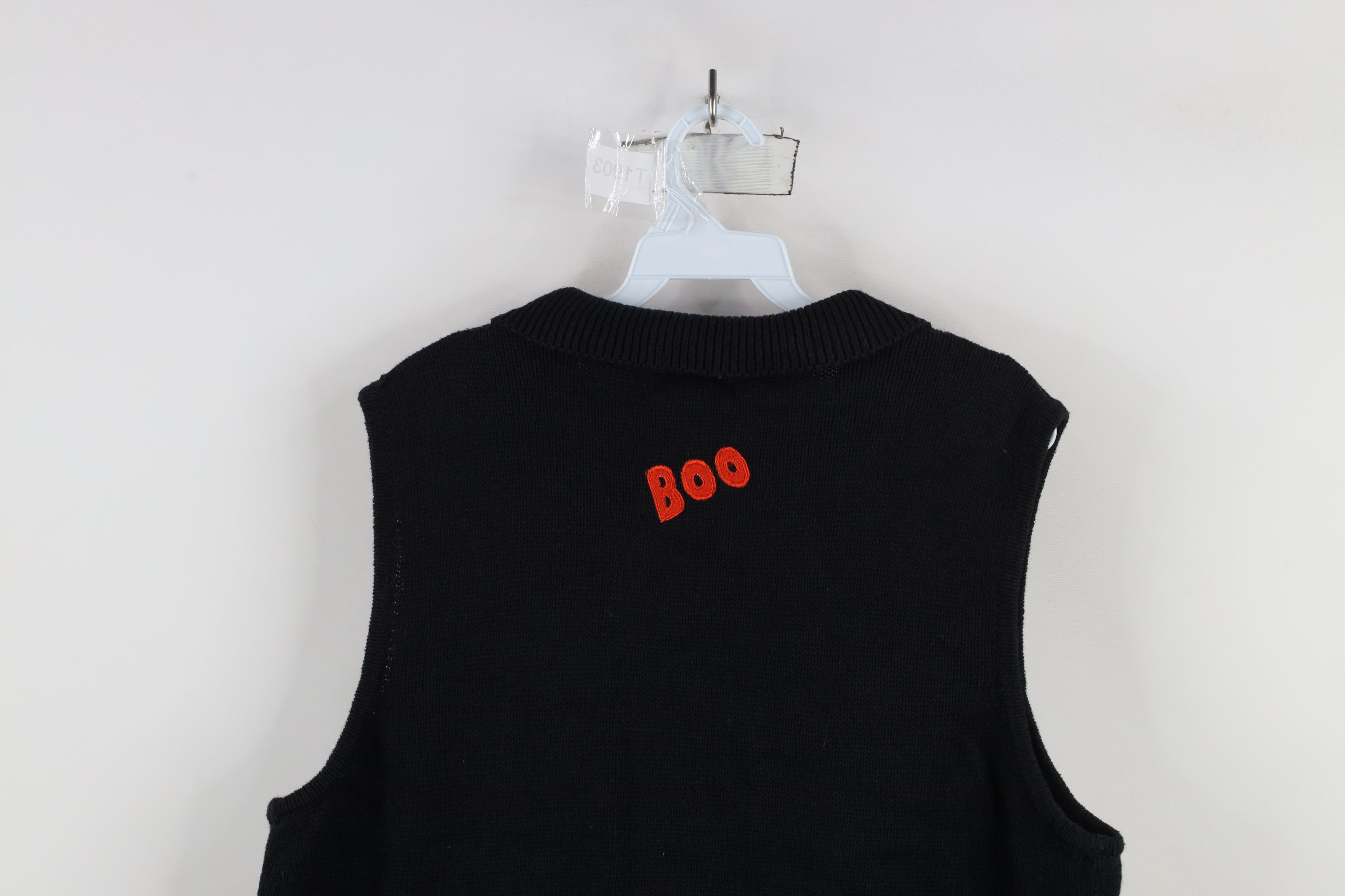 Vintage Vintage 90s Streetwear Ghost Spider Cardigan Sweater Vest Size L / US 10 / IT 46 - 14 Thumbnail