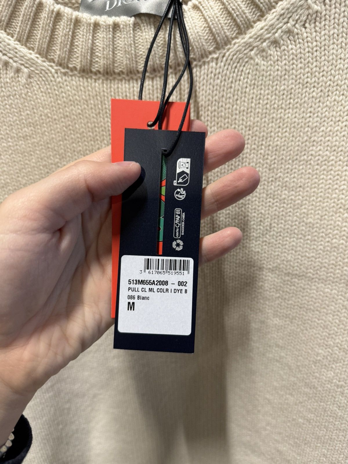 Dior × Kaws Dior X KAWS Embroidery Sweater NEW 2500$ Size US M / EU 48-50 / 2 - 5 Thumbnail