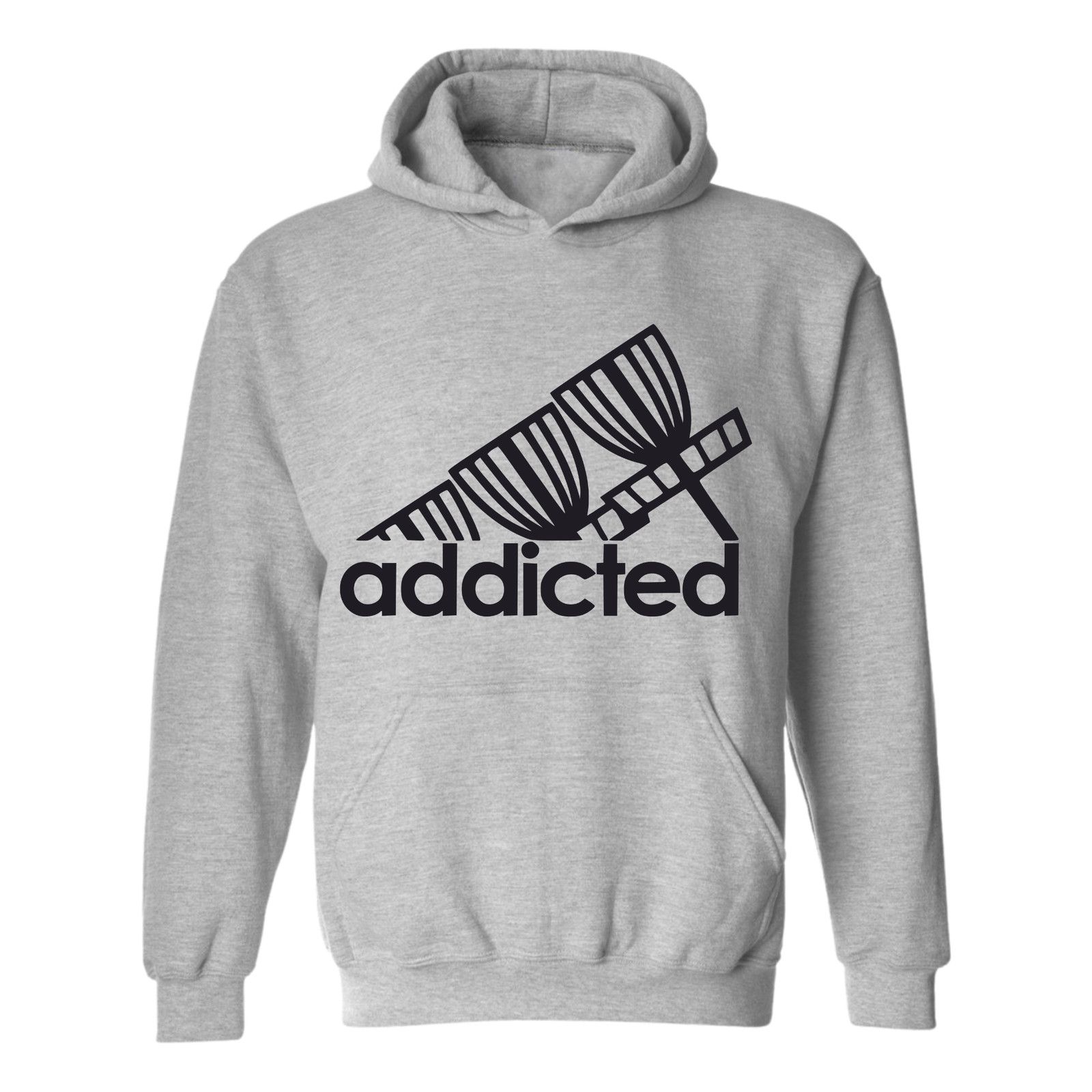 Gildan Disc Golf Hoodie Addicted Discgolfer Athletic Sweatshirt Size US L / EU 52-54 / 3 - 3 Thumbnail