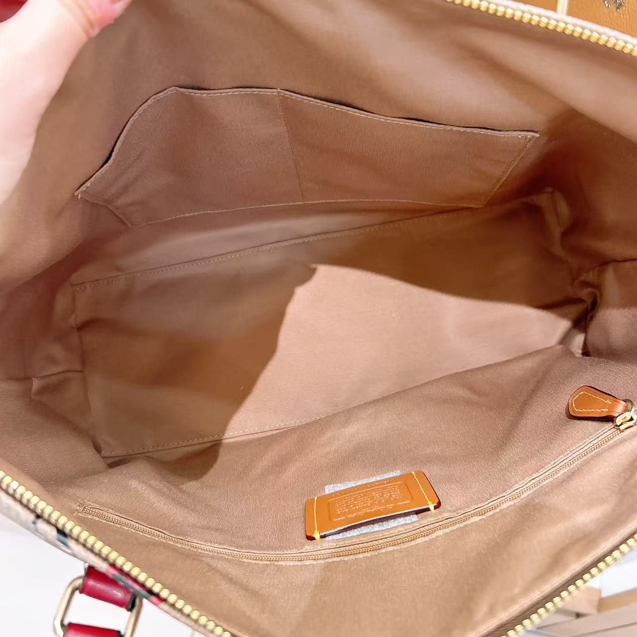 Coach 🍒 Gallery Tote Bag In Signature Canvas With Cherry CAA71 Size ONE SIZE - 5 Thumbnail