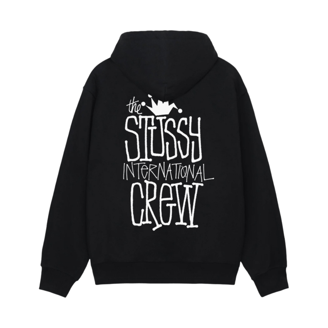 Stussy Crown International Hoodie Black
