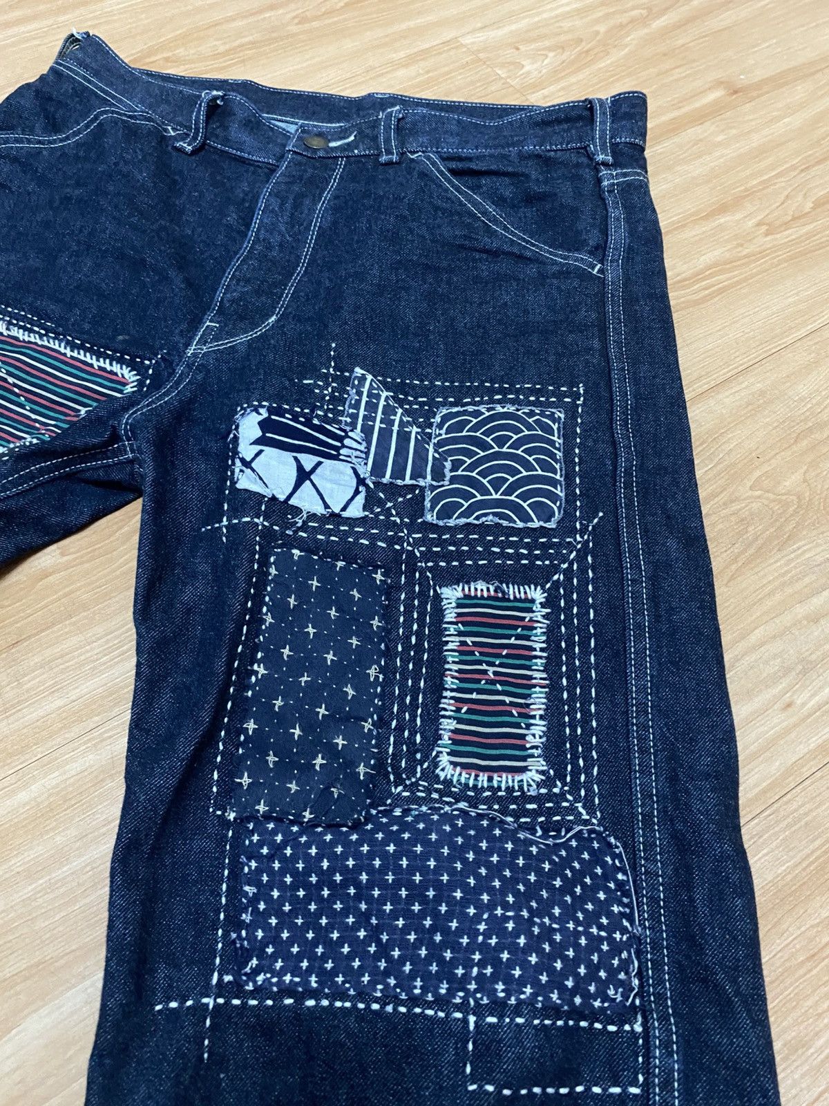 Uniqlo Uniqlo quater pants custom made sashiko emboidery Size US 34 / EU 50 - 16 Thumbnail