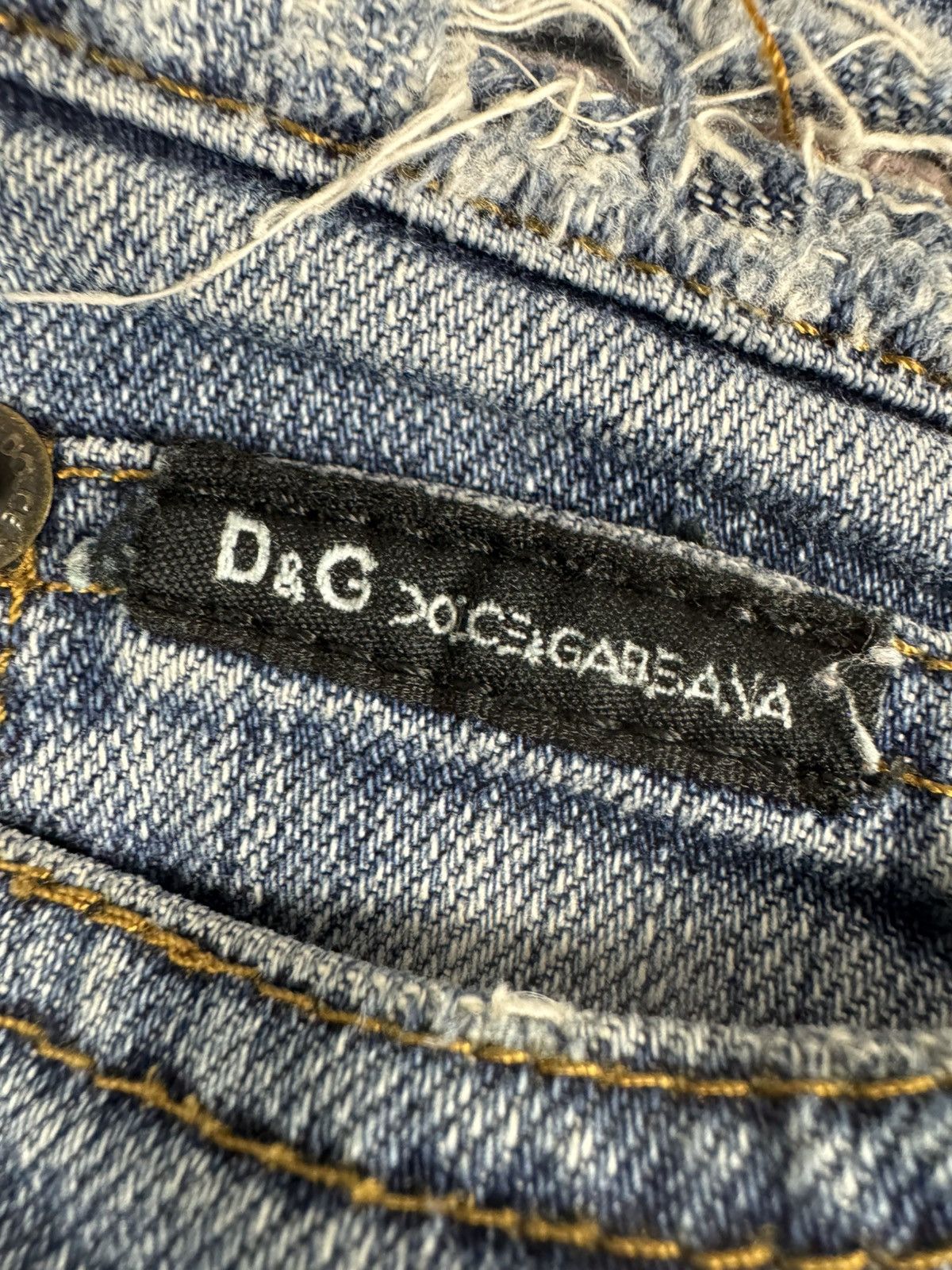 Dolce & Gabbana Vintage Y2K Dolce & Gabbana D&G low rise hip washed jeans Size 28" / US 6 / IT 42 - 12 Thumbnail