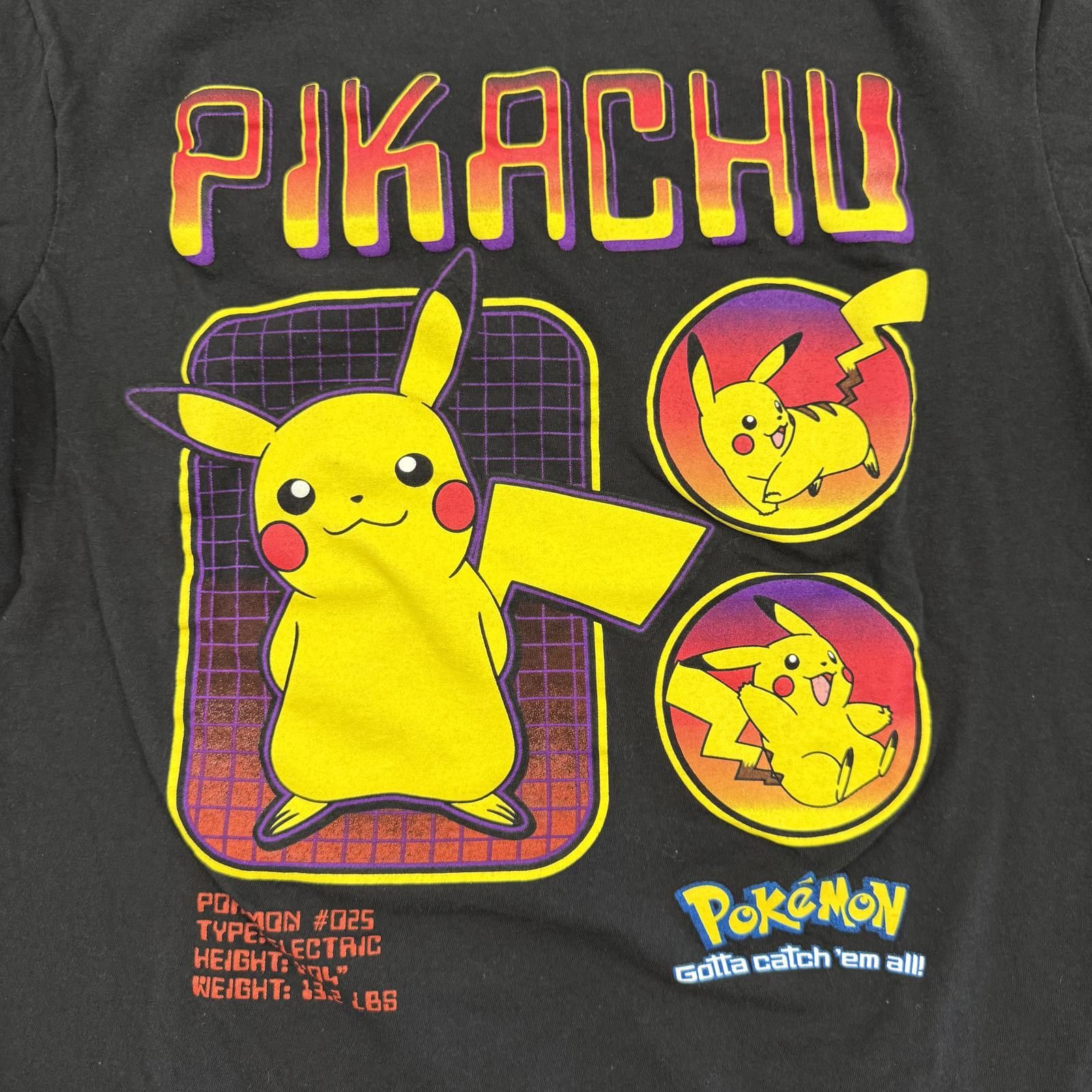 Pokemon Pokémon Pikachu Retro Graphic T-Shirt - L Size US L / EU 52-54 / 3 - 2 Thumbnail