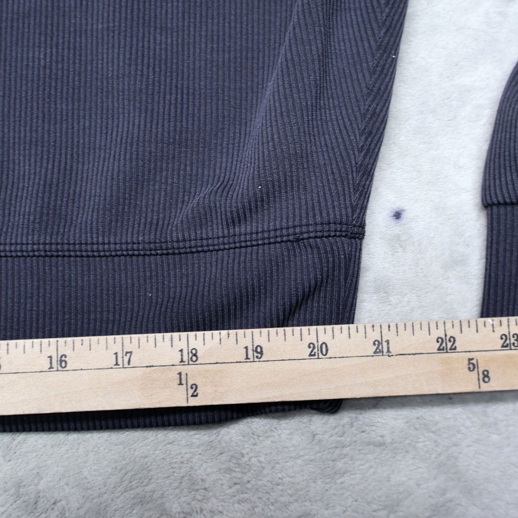 Lululemon Lululemon Sweatshirt Women 10 Black Perfectly Oversized Ribbed Crew Cropped Relaxed Fit Knit Sweatshirt Size L / US 10 / IT 46 - 2 Thumbnail