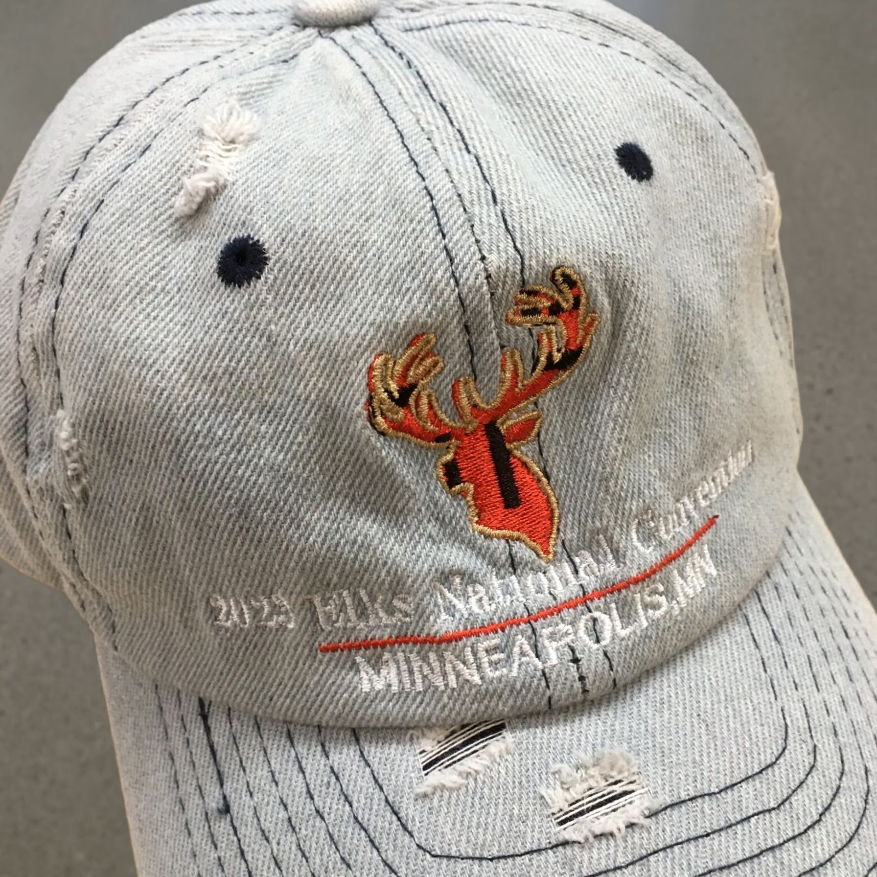 Logo 7 Elks National Convention Minneapolis Baseball Hat Mens Blue OS Embroidered Logo Size ONE SIZE - 1 Thumbnail