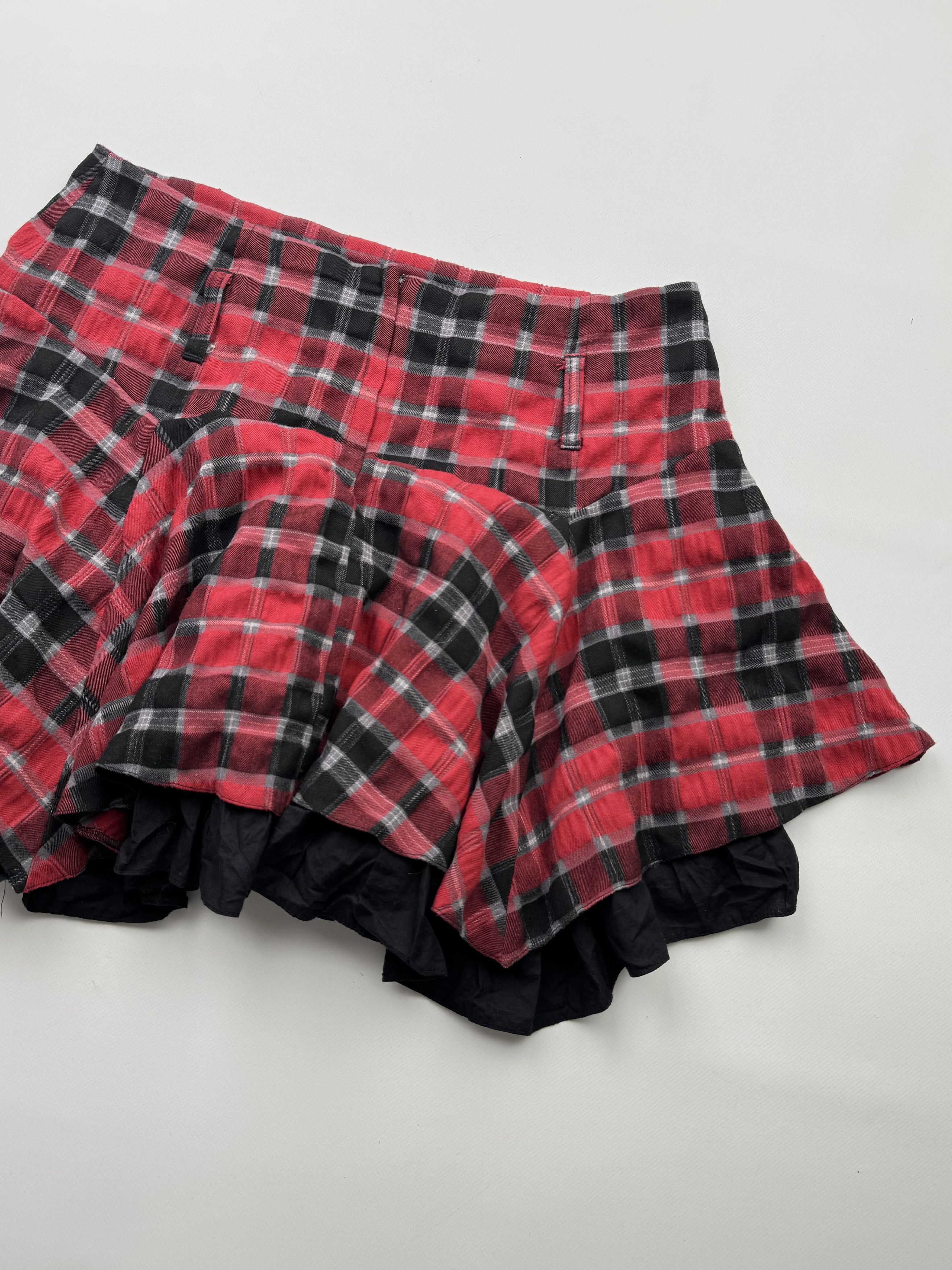 Japanese Brand Vintage Asymmetry Flare Mini Skirt B671(V274)E2 Size 30" / US 8 / IT 44 - 6 Thumbnail