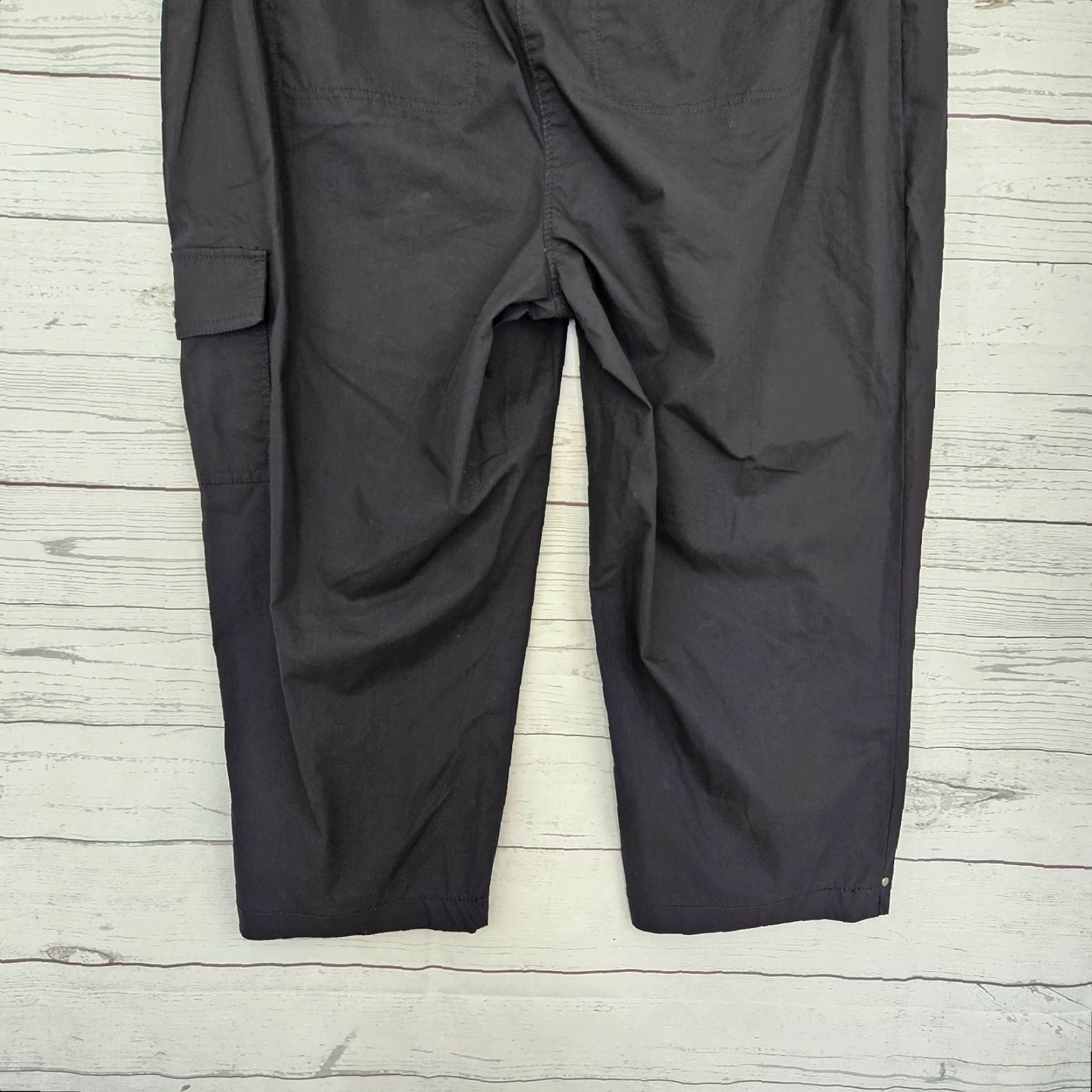 Vintage VINTAGE Chicos Womens Capri Pants L Black Cotton Blend Capri Pants Womens L Black Cotton Blend Size 36" / US 14 / IT 50 - 5 Thumbnail