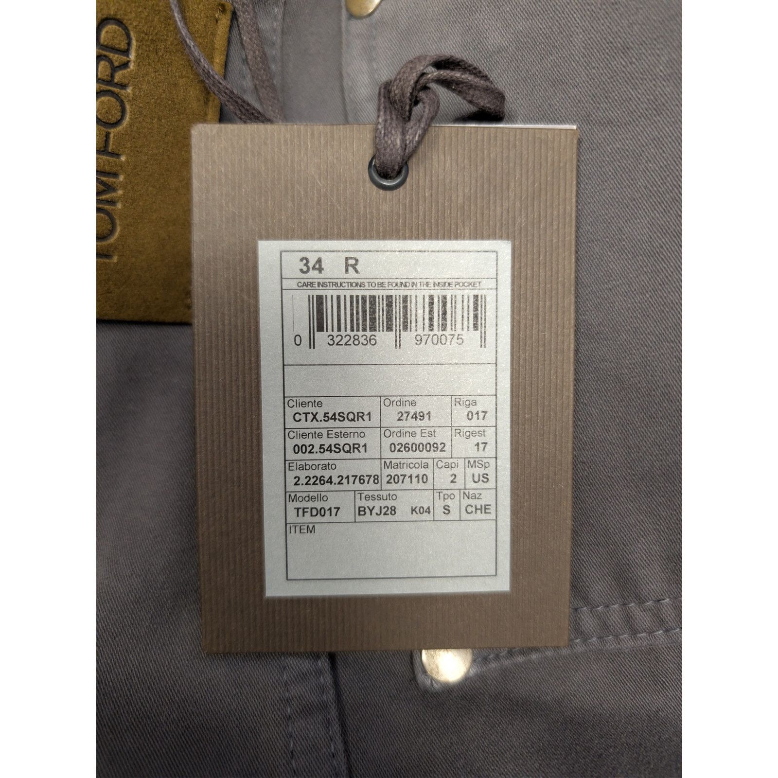 Tom Ford o1rshd1 Tapered Jeans in Grey Size US 34 / EU 50 - 23 Thumbnail