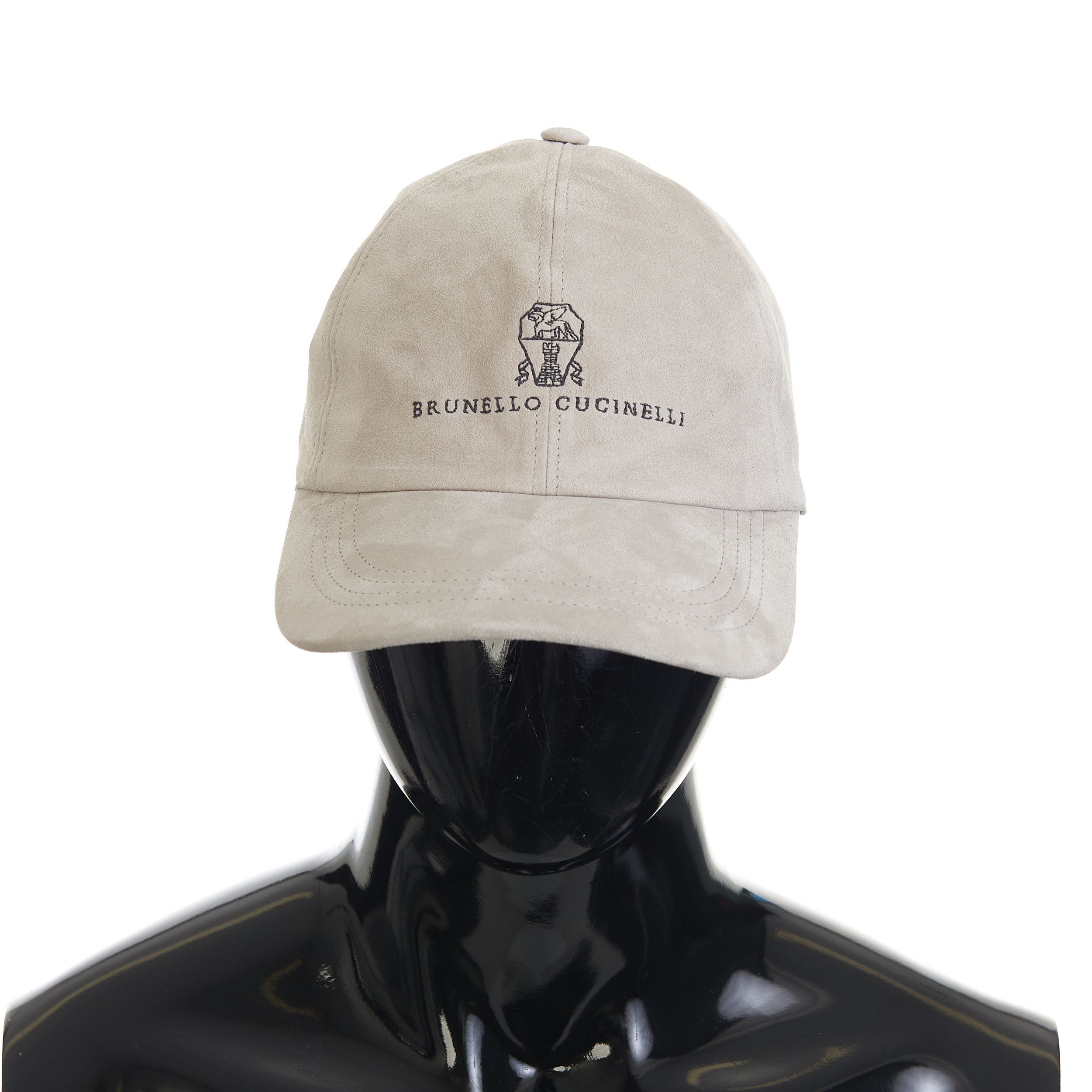 Suede Baseball Cap With Embroidered Logo Size M