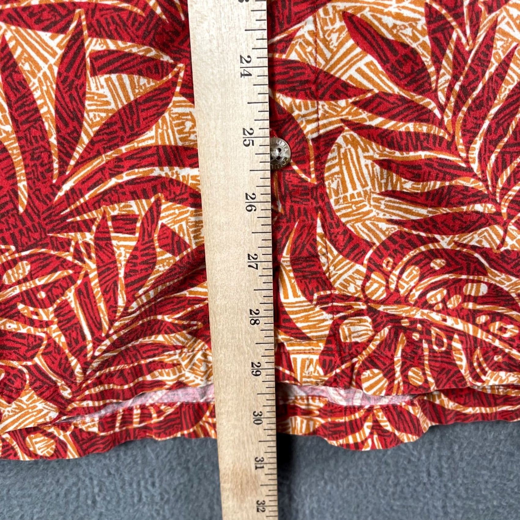 Vintage Columbia Button Up Shirt S/S Mens Hawaiian Orange Palms Casual Summer Fashion Size US L / EU 52-54 / 3 - 5 Thumbnail