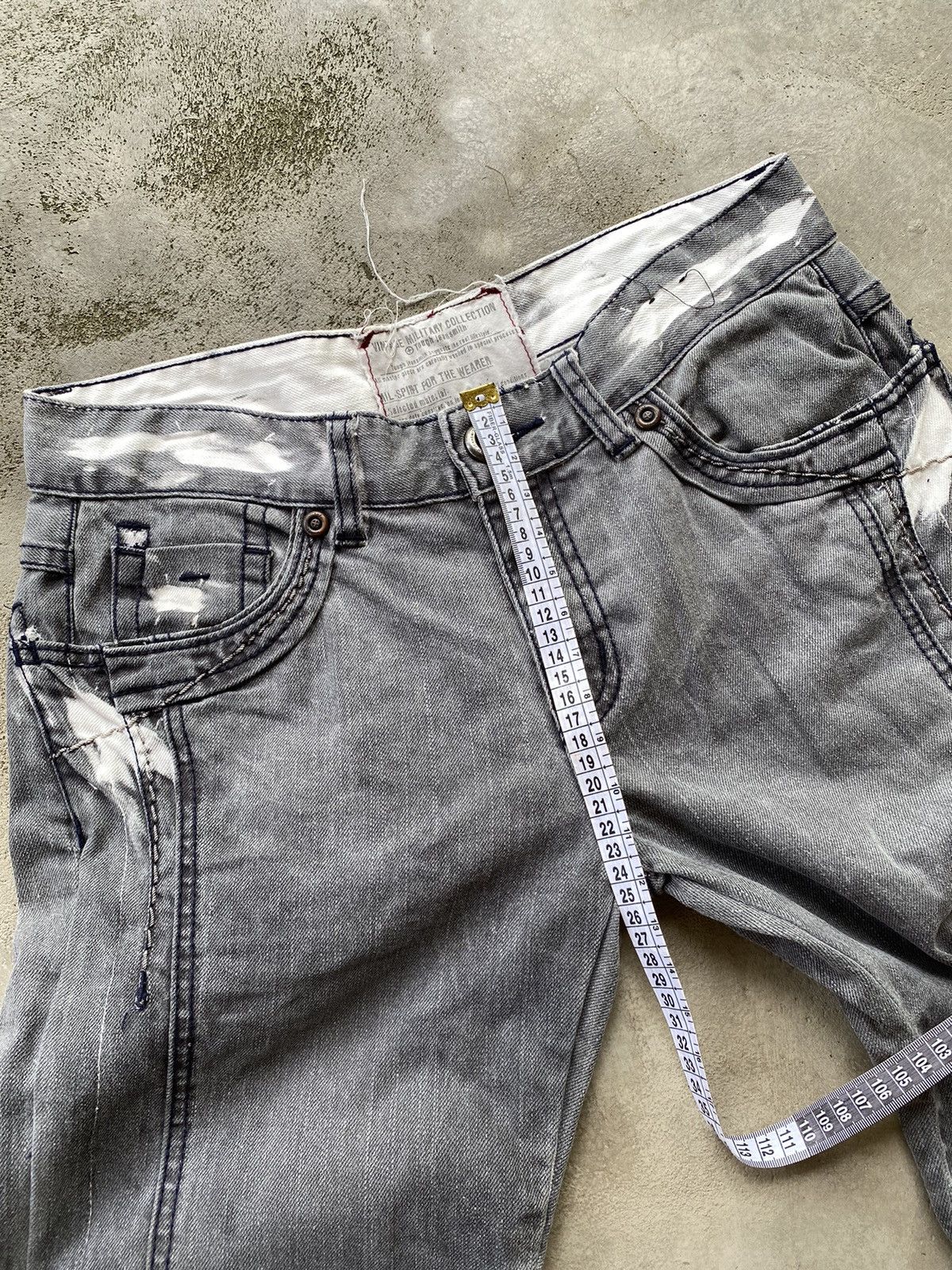 If Six Was Nine × Japanese Brand Vintage Tough Ruched Jeans Size US 31 - 10 Thumbnail