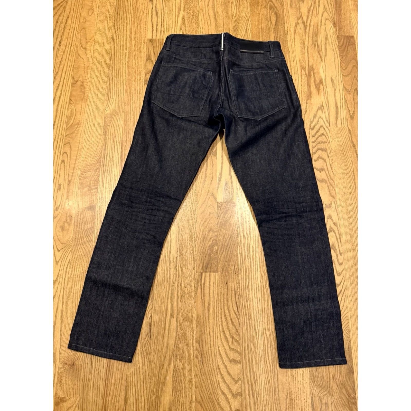Raleigh Denim Raleigh Denim Martin Jeans Slim 29x29 Blue Denim Regular 30 in Waist 29 in Inseam 29 in 5-Pocket USA Cone Selvage Raw Dark Denim Pants Men’s Size US 29 - 4 Thumbnail