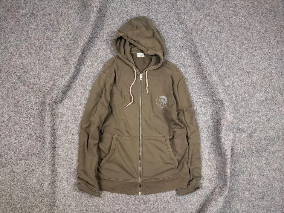 Diesel Vintage Diesel Military Logo Green Zip Hoodie Y2K Style Size US L / EU 52-54 / 3 - 3 Thumbnail