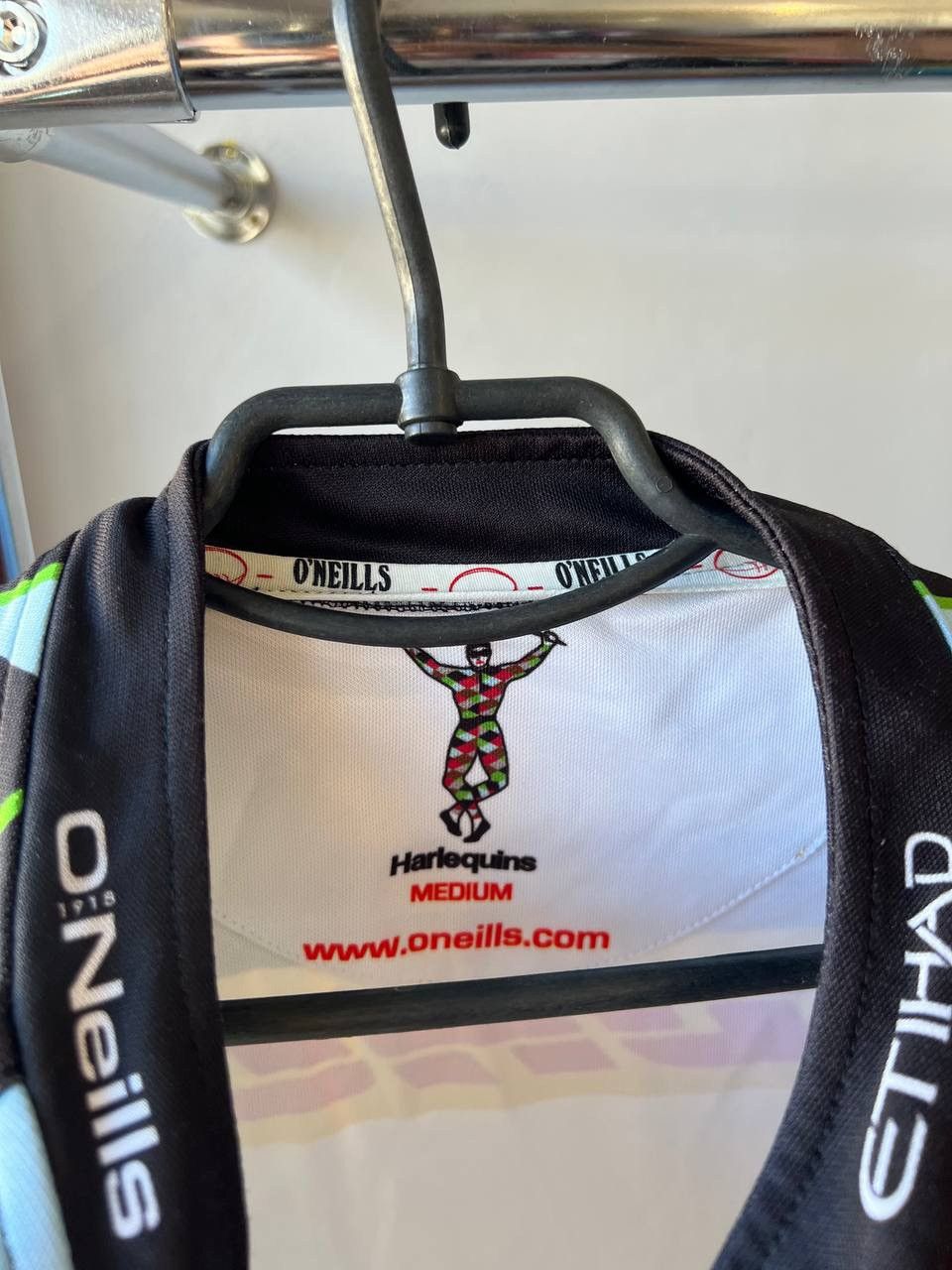 O'Neills 2012/13 HARLEQUINS PLAYER ISSUED AWAY RUGBY SHIRT JERSEY SzM Size US M / EU 48-50 / 2 - 5 Thumbnail
