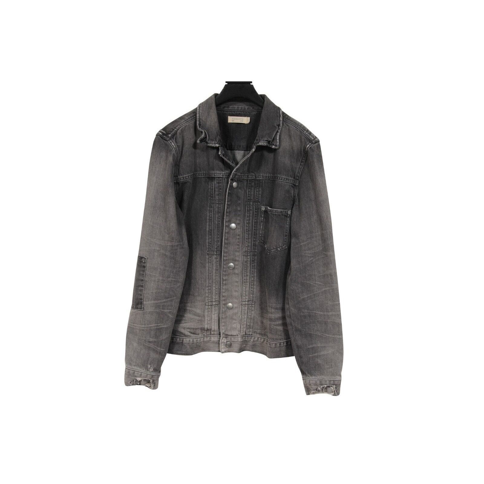 Allsaints Gambola Denim Jacket Distressed Gray Size US L / EU 52-54 / 3 - 15 Thumbnail