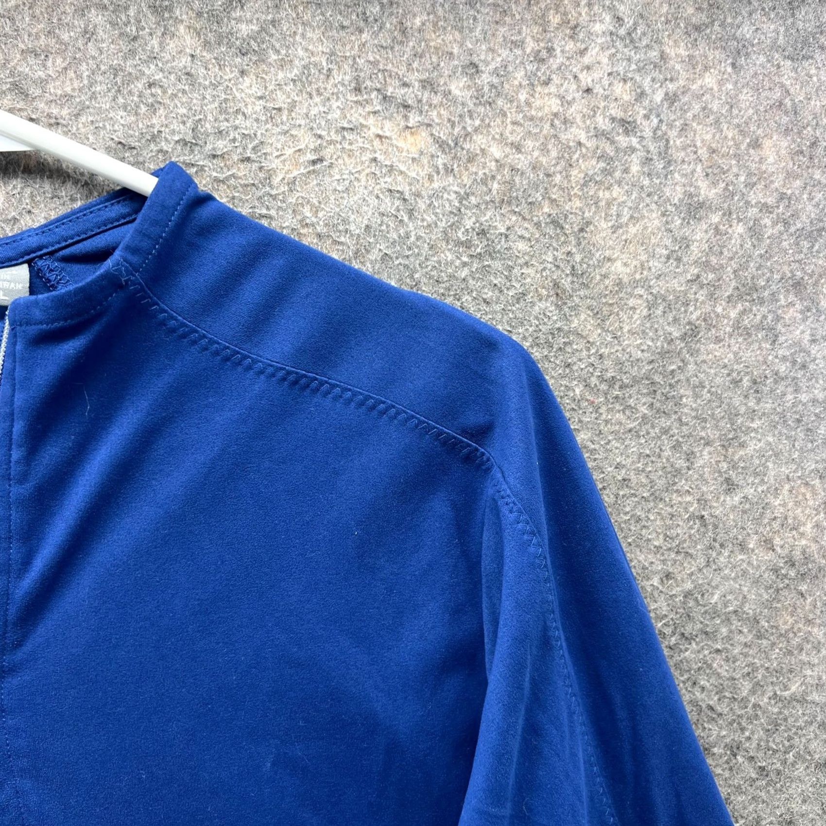 Vintage Greg Norman Sweatshirt Women Large Blue 1/4 Zip Long Sleeve PlayDry Activewear Knit Pullover Mock Neck Sports Style Size L / US 10 / IT 46 - 6 Thumbnail