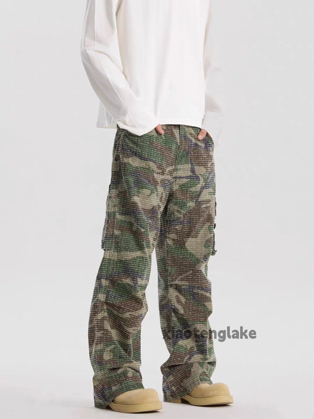 Designer × Vintage utility military pleated cargo yuppie camo utility pants Size US 32 / EU 48 - 9 Thumbnail